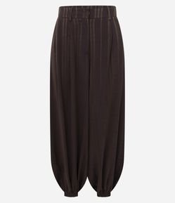 Calça Aladim em Viscose com Listras