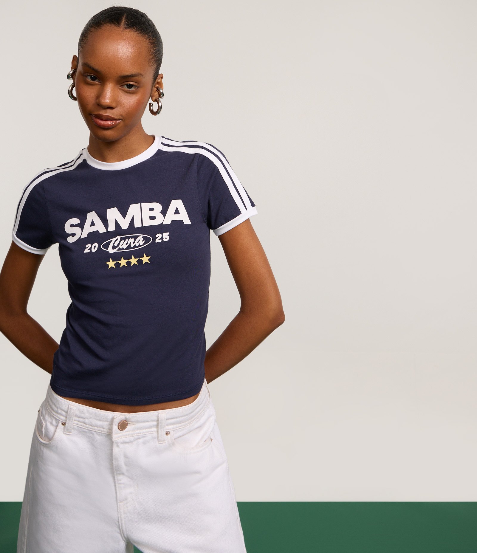 Blusa em Algodão com com Estampa Samba Cura Azul 5