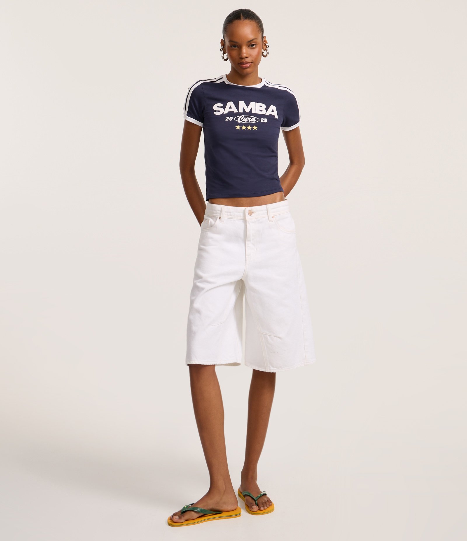 Blusa em Algodão com com Estampa Samba Cura Azul 2