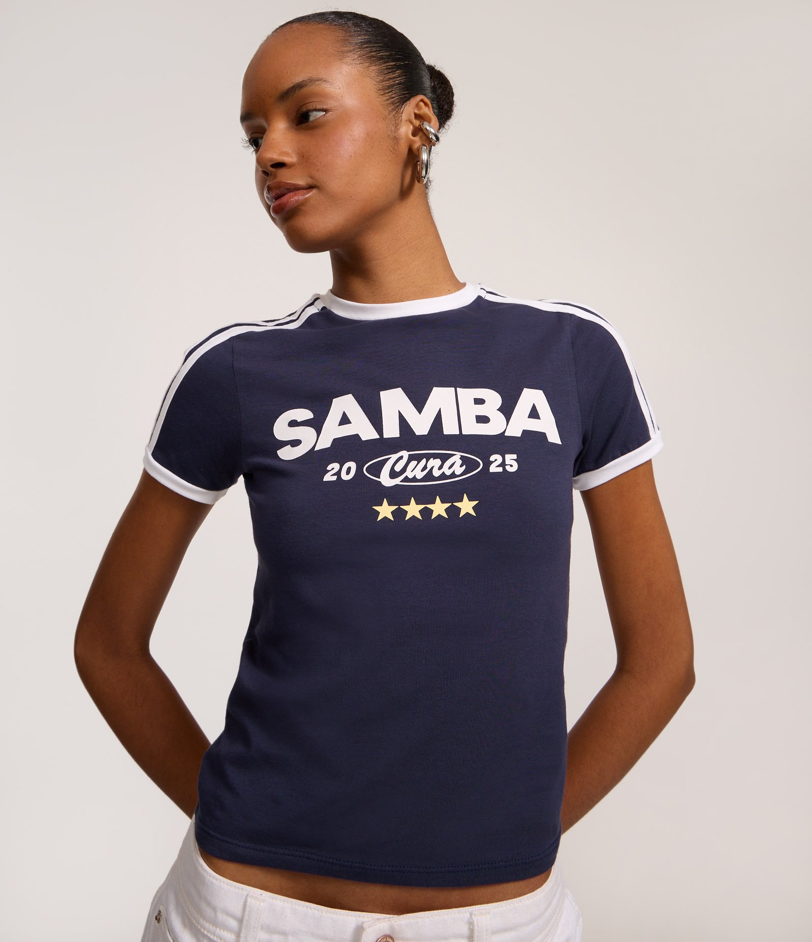 Blusa em Algodão com com Estampa Samba Cura Azul 3