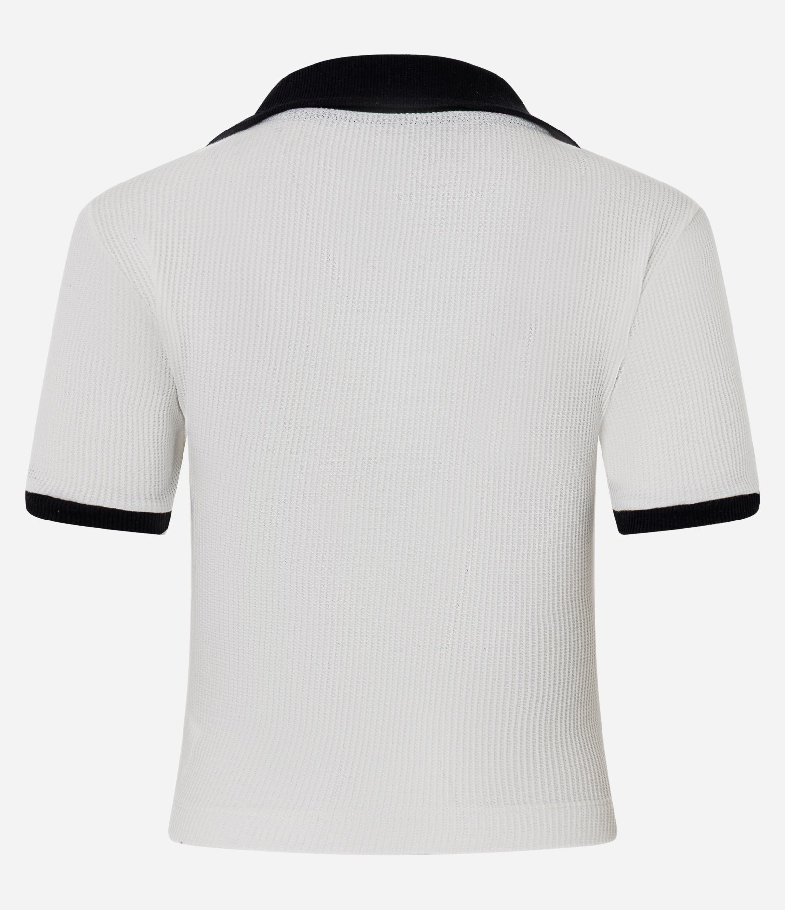 Blusa Polo Manga Curta com Viés Contrastantes Hello Kitty Branco 5