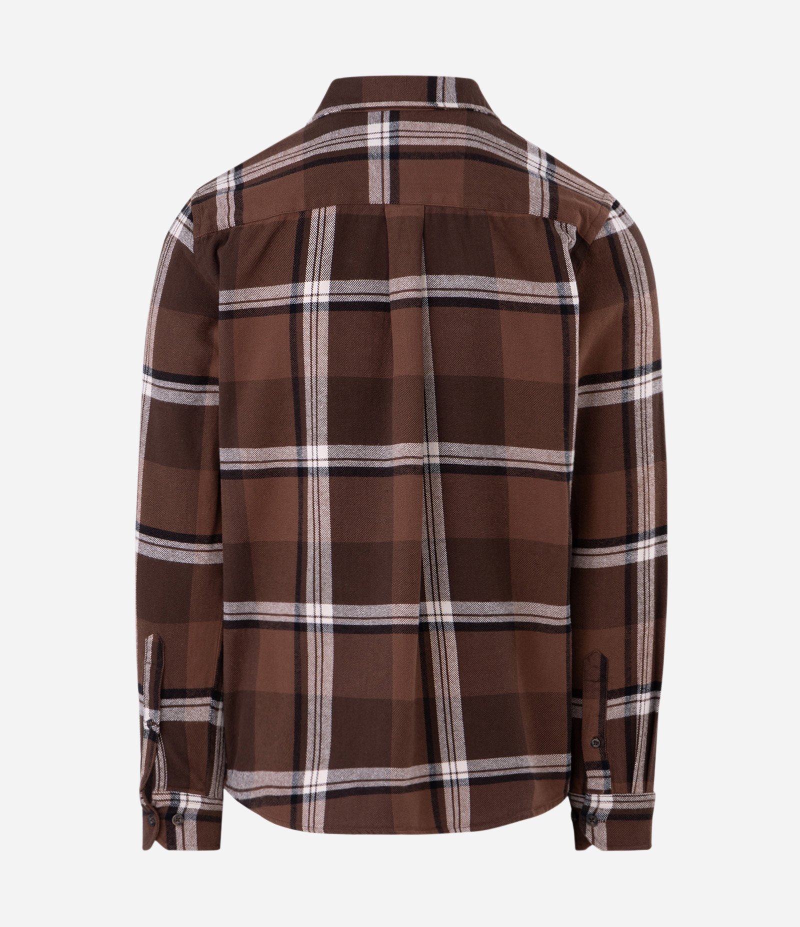 Camisa Regular em Flanela com Estampa Xadrez Marrom 6