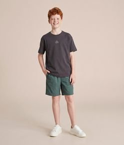Camiseta Infantil em Interlock com Estampa Extreme Adventure – Tam 5 a 14 Anos