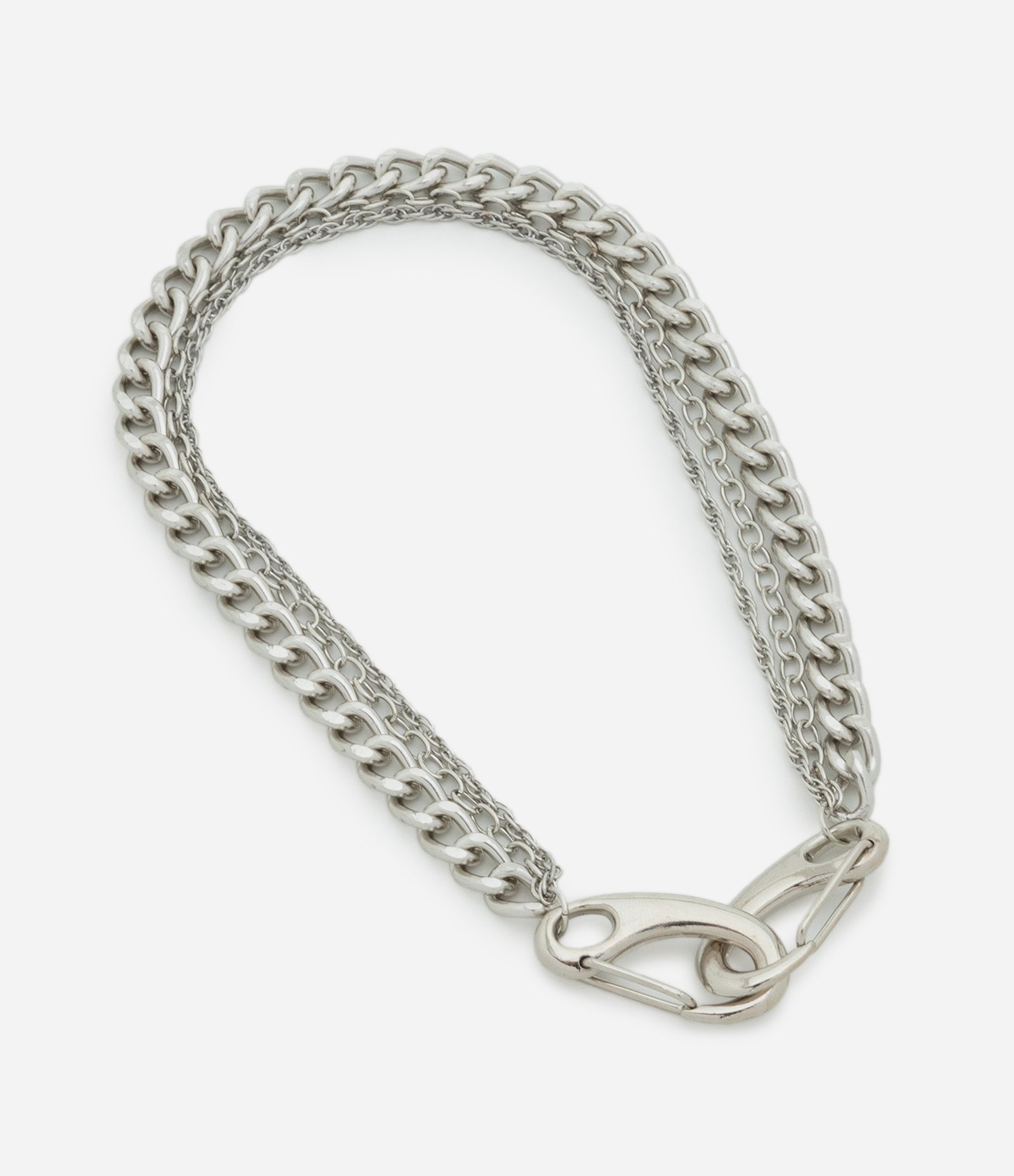 Corrente Tripla Versátil 2 em 1 Prata 2