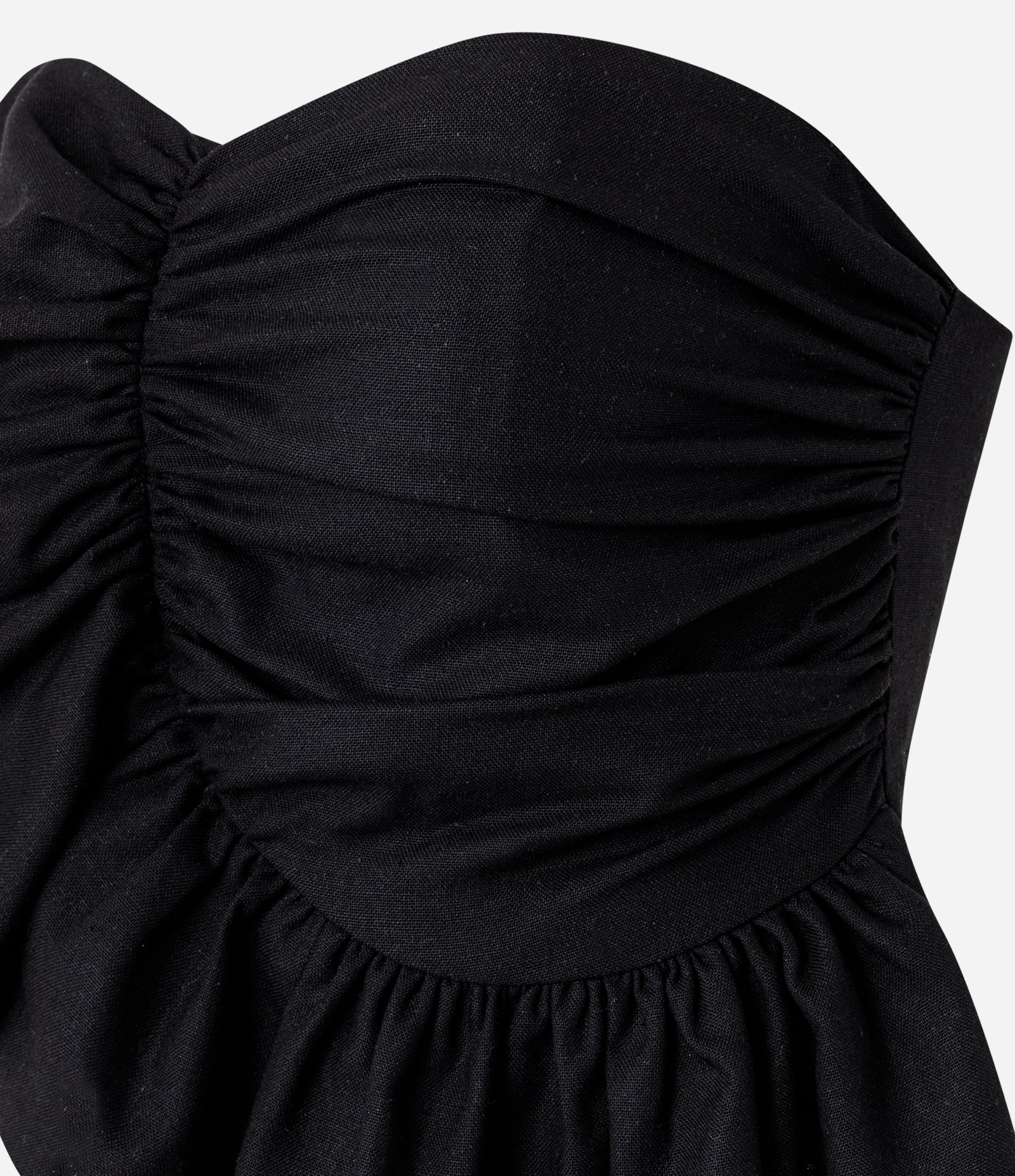 Blusa Tomara que Caia em Viscolinho com Babado Frontal Preto 6