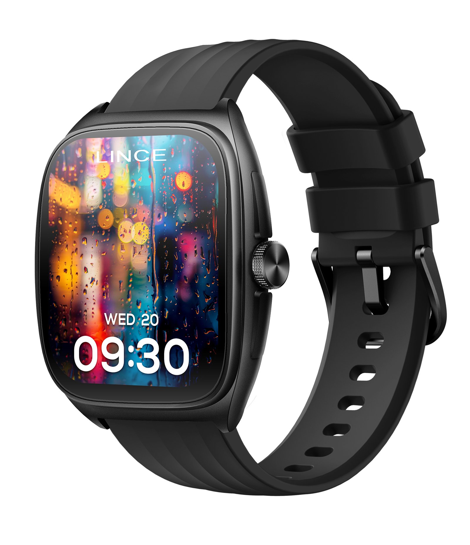 Relógio Smartwatch Silicone Unissex Lince Fit Preto 5