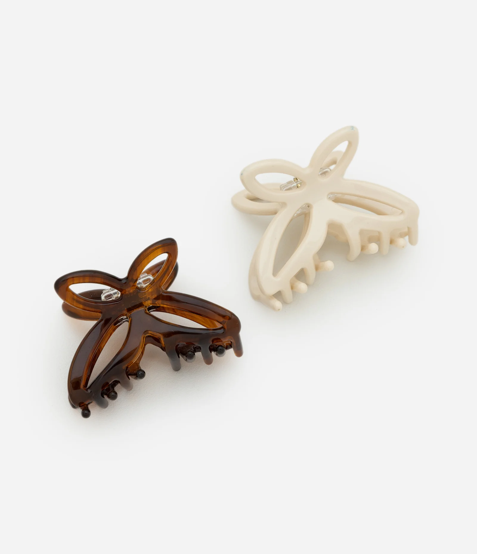 Kit 02 Piranhas de Cabelo com Formato de Borboleta Multicores 1