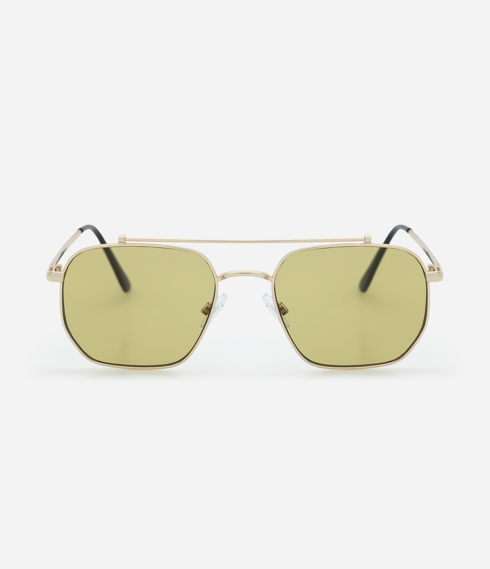 Óculos de Sol Redondo com Hastes Finas Metalizadas Prata 3