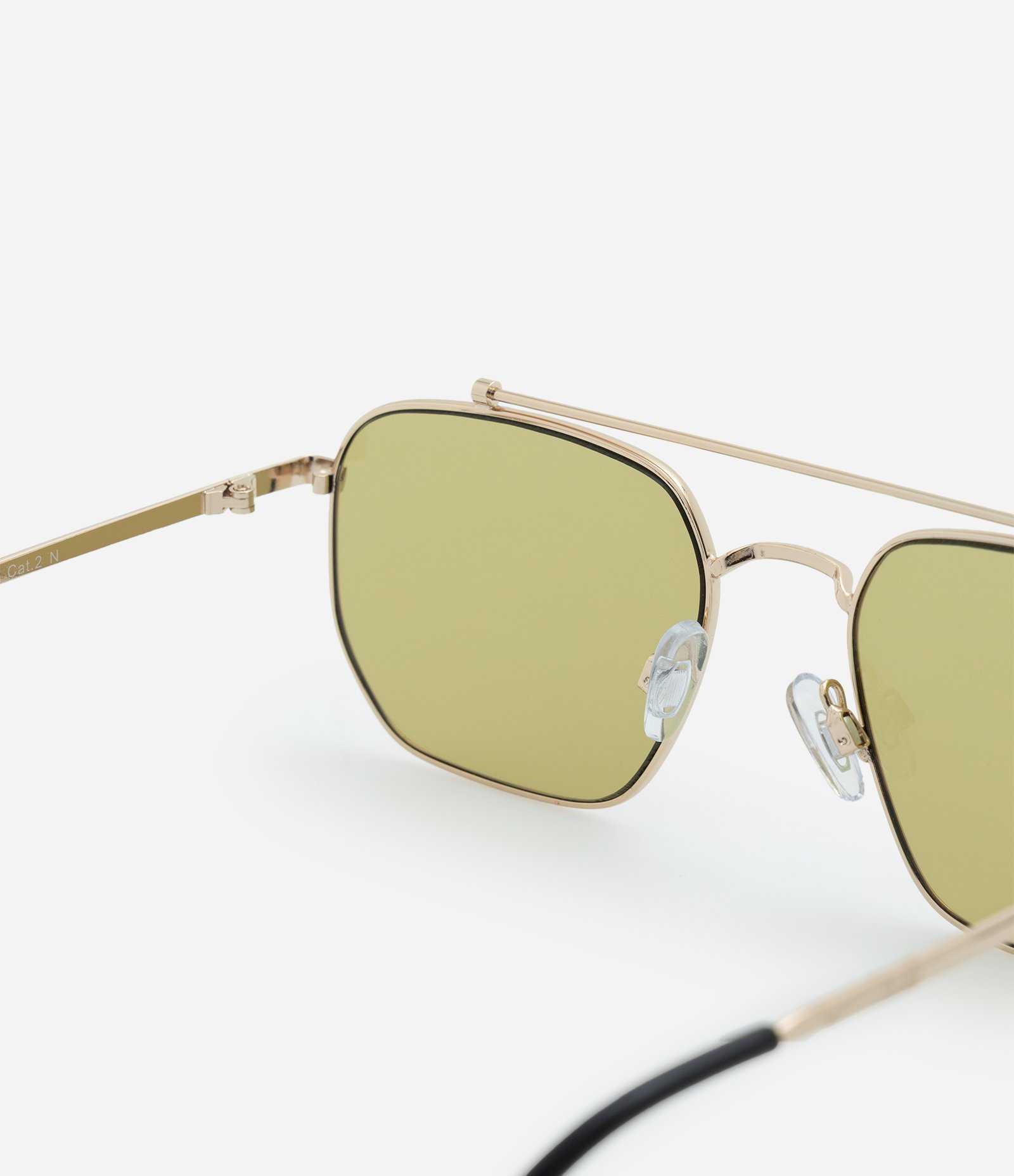 Óculos de Sol Redondo com Hastes Finas Metalizadas Prata 4