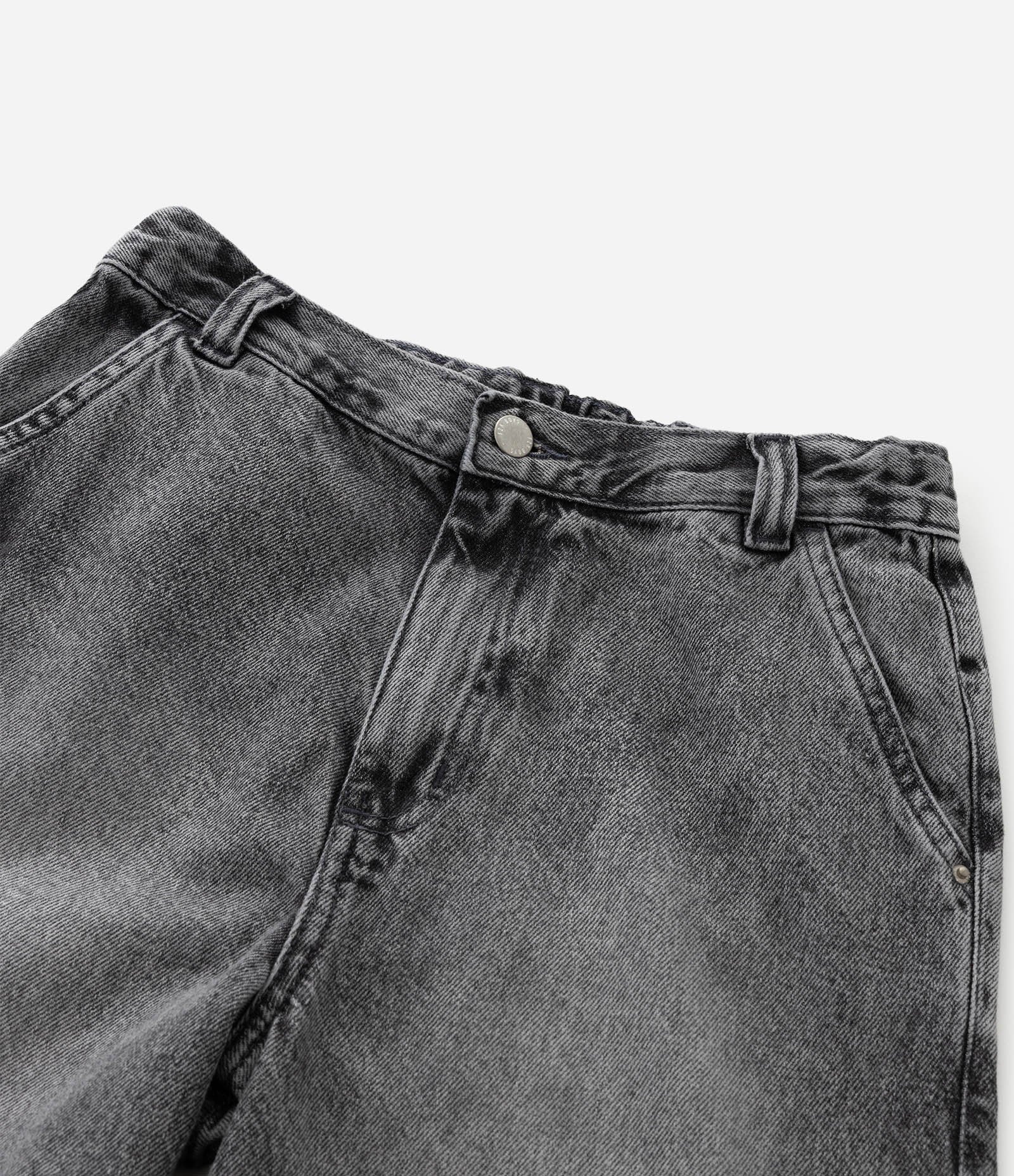 Calça Infantil Baggy em Jeans com Bolsos Cargo – Tam 5 a 14 Anos Cinza 4