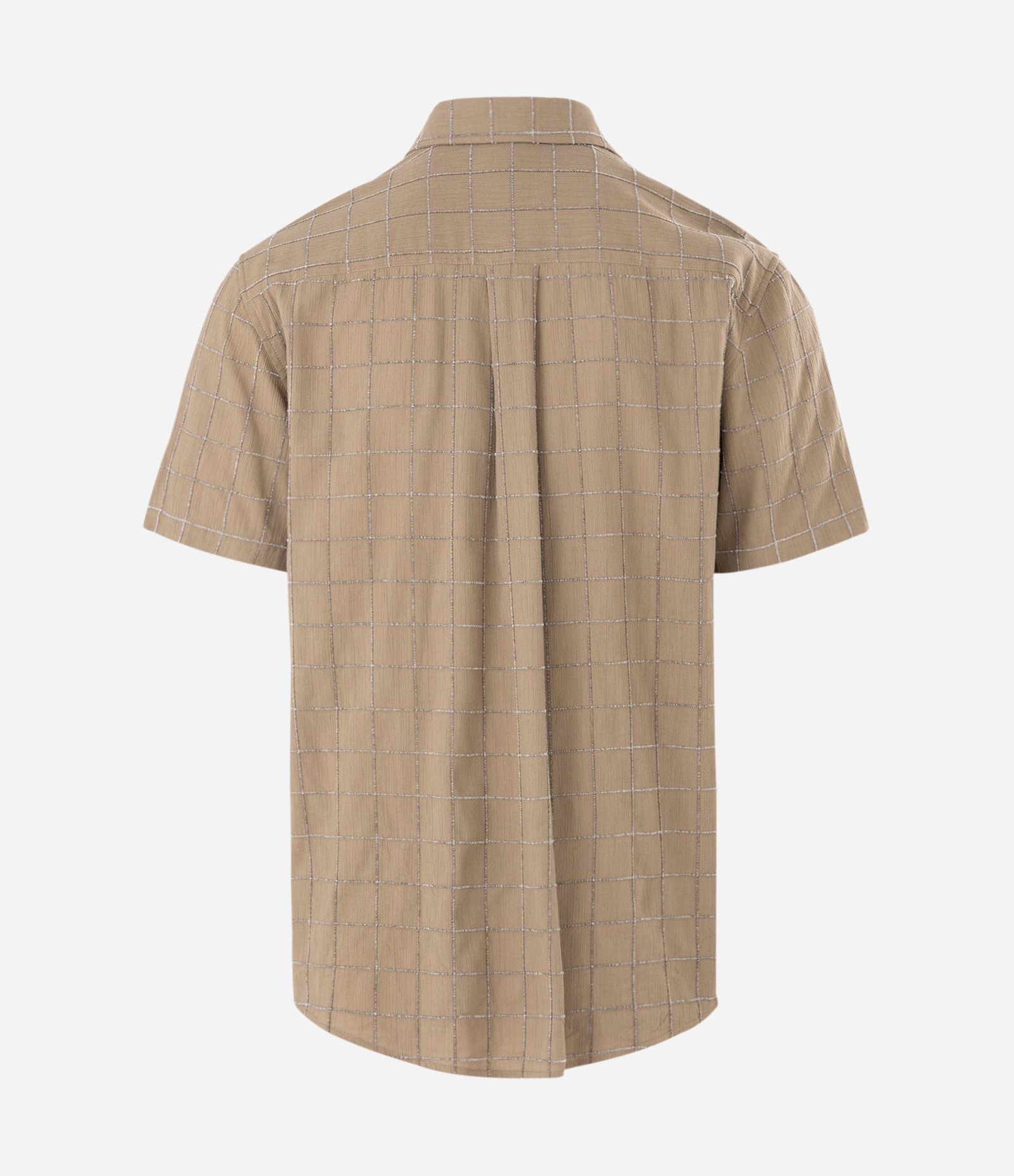 Camisa Manga Curta Texturizada Quadradinhos Verde 2