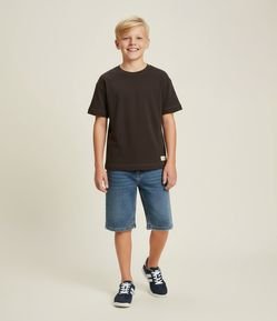 Bermuda Infantil em Jeans com Bolsos  – Tam 5 a 14 Anos