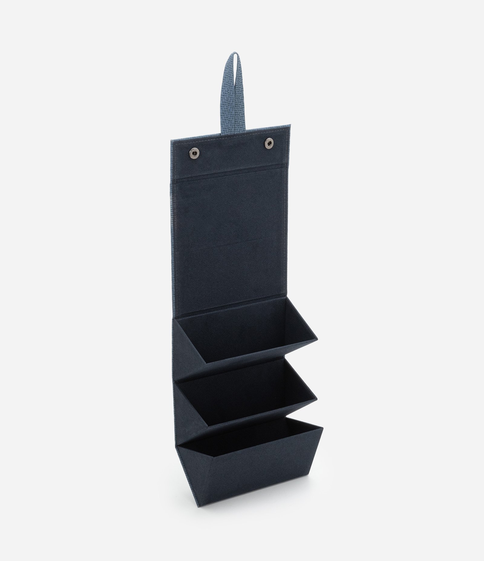 Estojo de Óculos em PU Estruturado com 03 Divisórias Azul 4