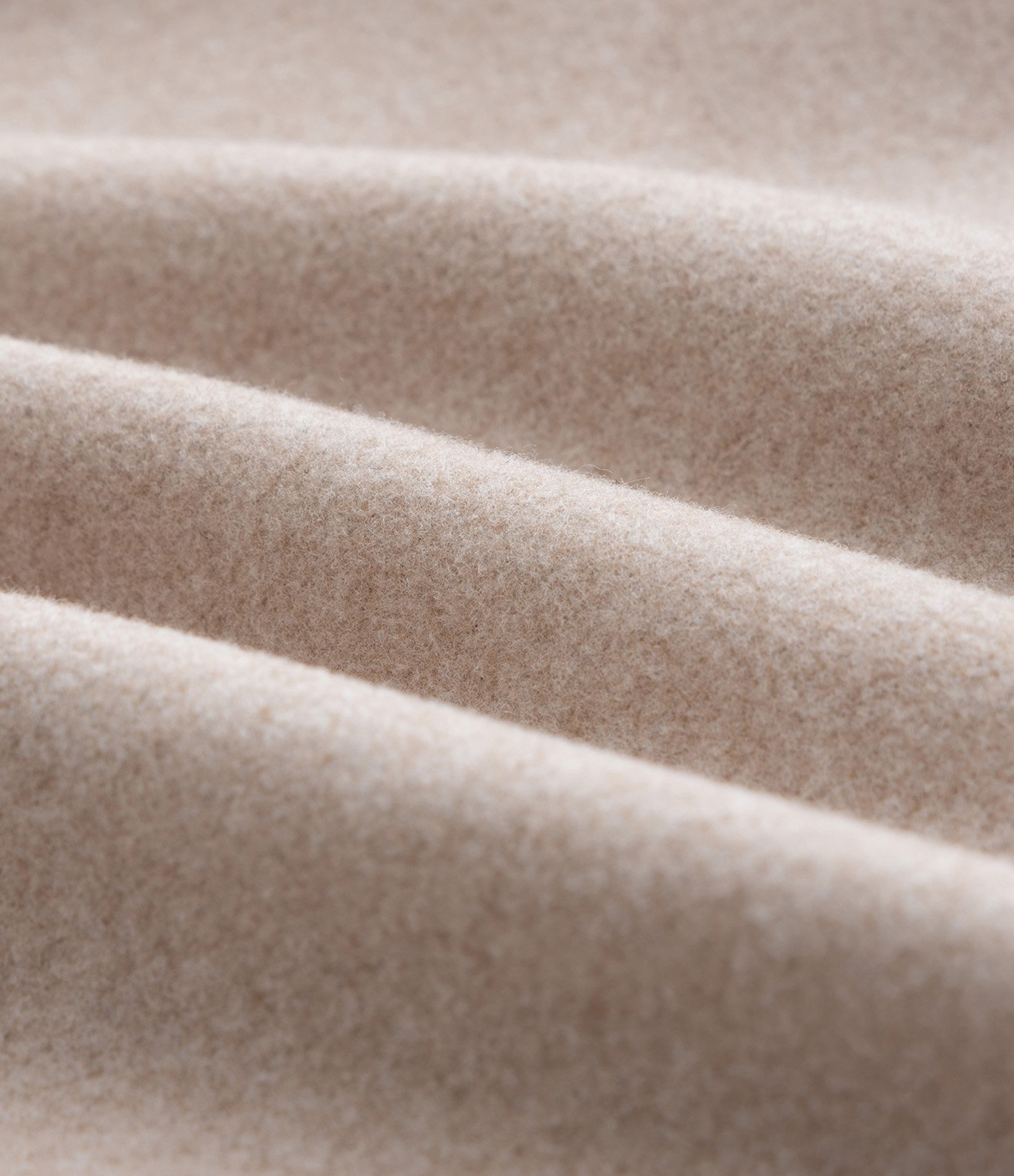 Casaco Alongado em Polivelour Curve & Plus Size Bege 3