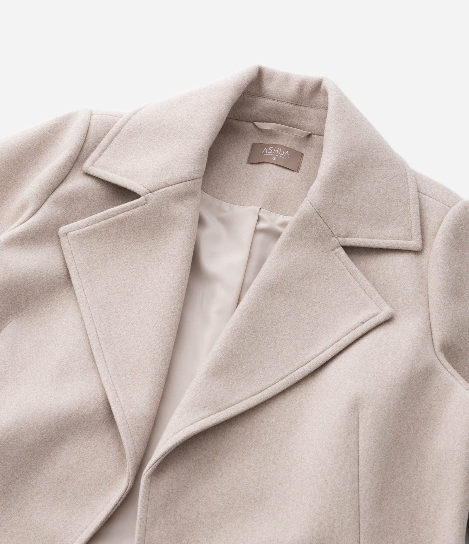 Casaco Alongado em Polivelour Curve & Plus Size Bege 4