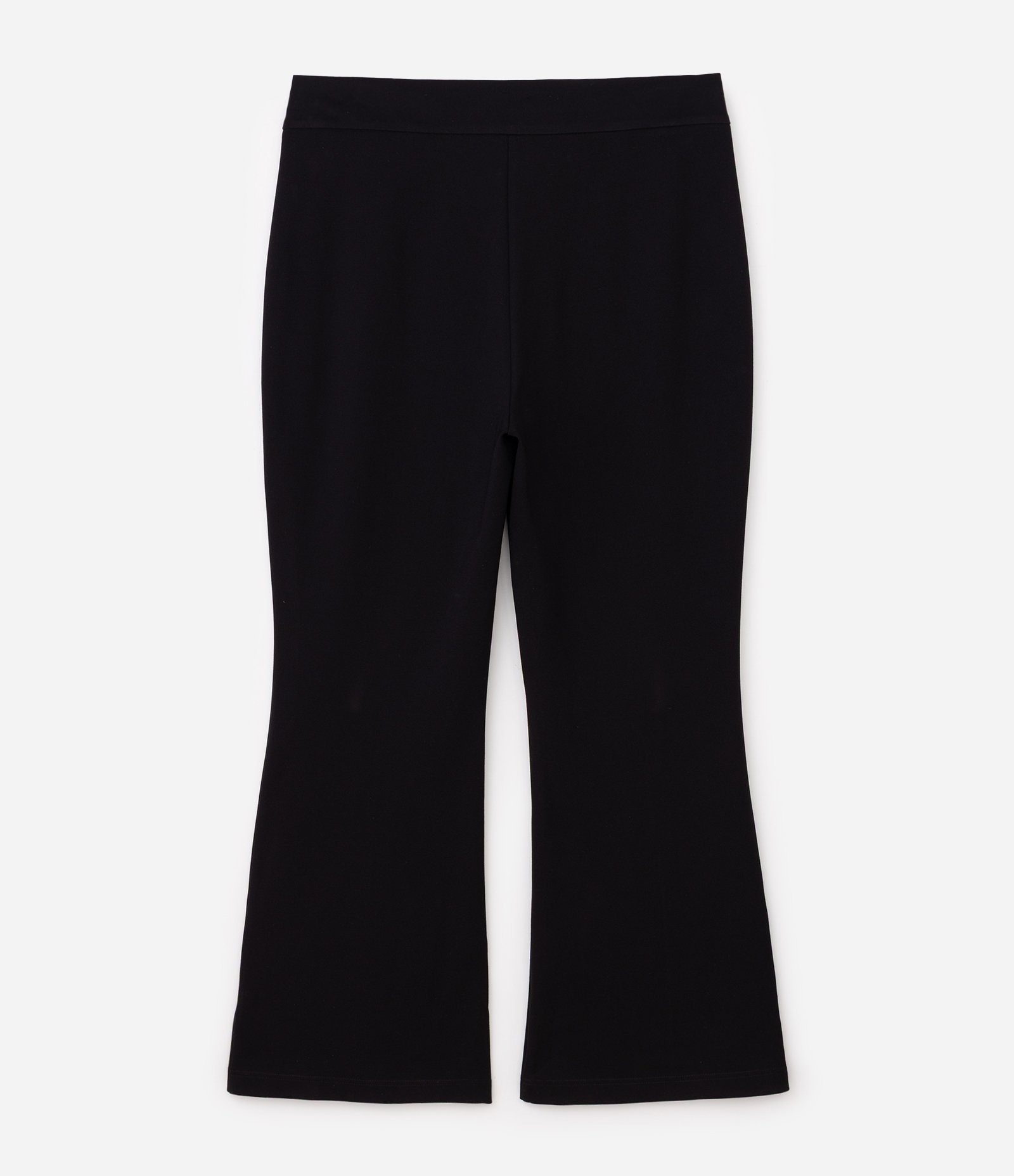 Calça Flare Ponto Roma com Nervura Curve & Plus Size Preto 6
