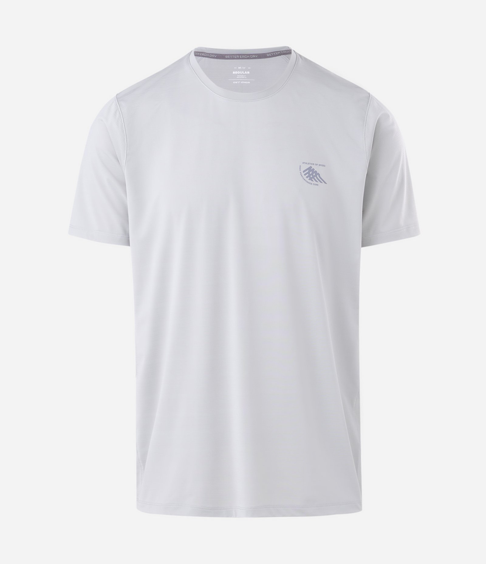 Camiseta Manga Curta Dry Texturizada com Lettering Cinza 5