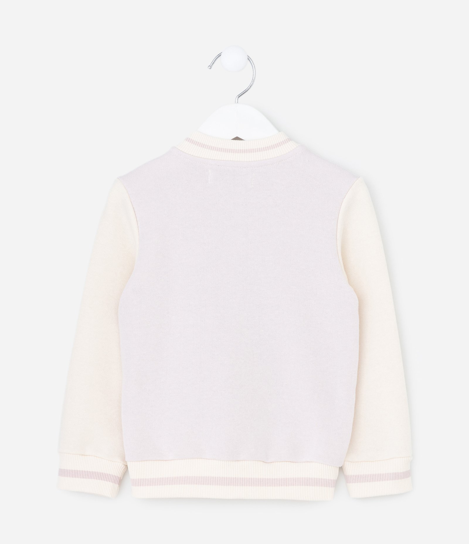 Blusa Moletom Sem Felpa com Lettering - Tam 1 a 6 Anos Rosa 2