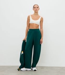 Calça Balloon Esportiva em Microfibra