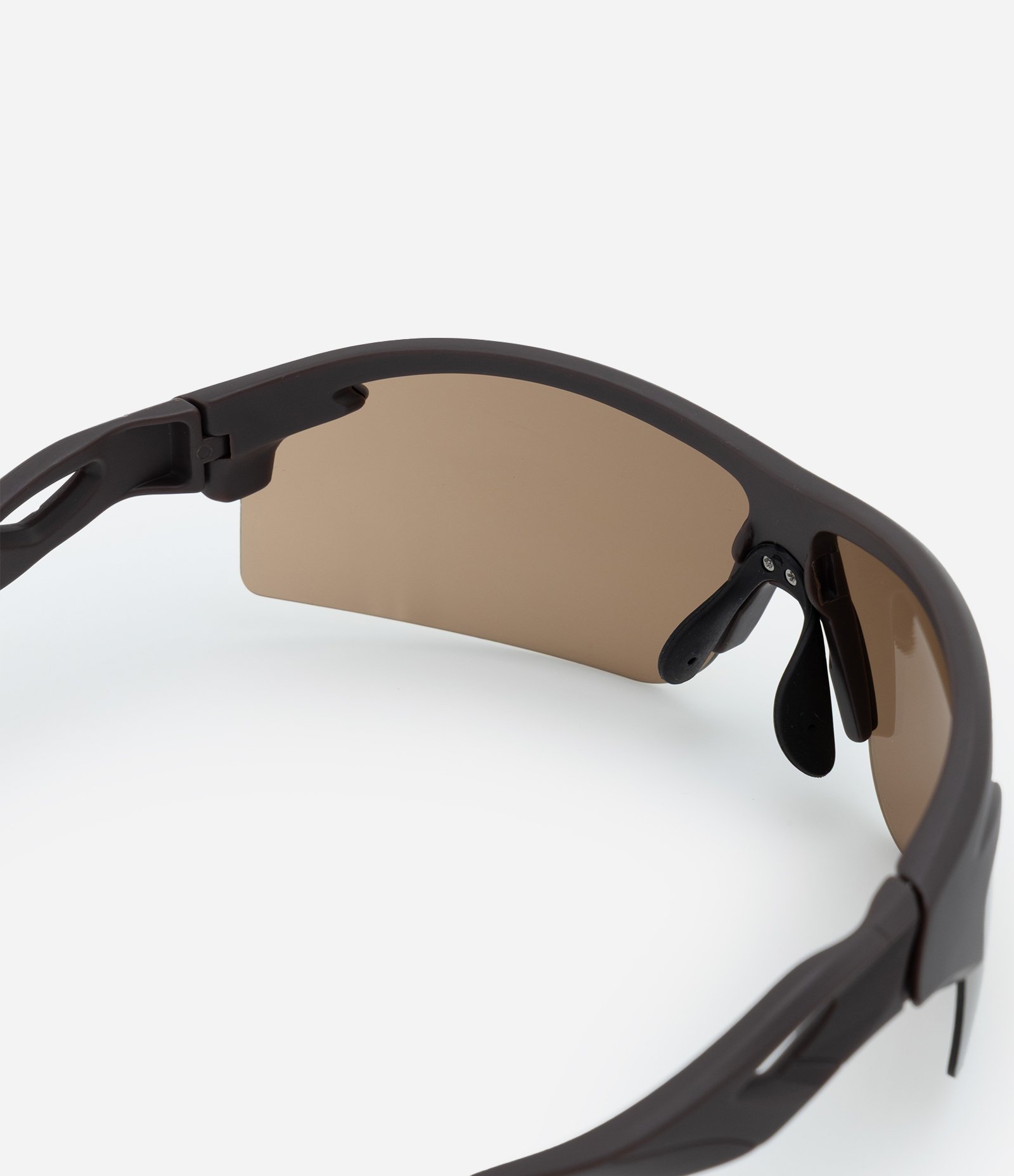 Óculos de Sol Esportivo com Lente Curvada Marrom 3