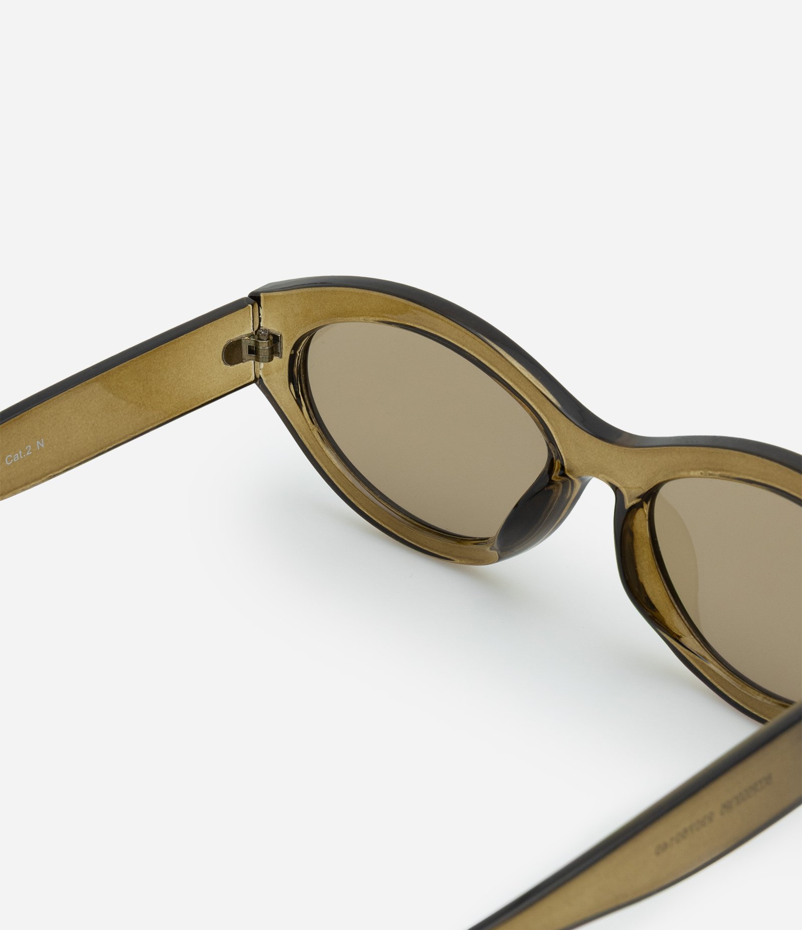 Óculos de Sol Redondo com Hastes Largas Verde 3