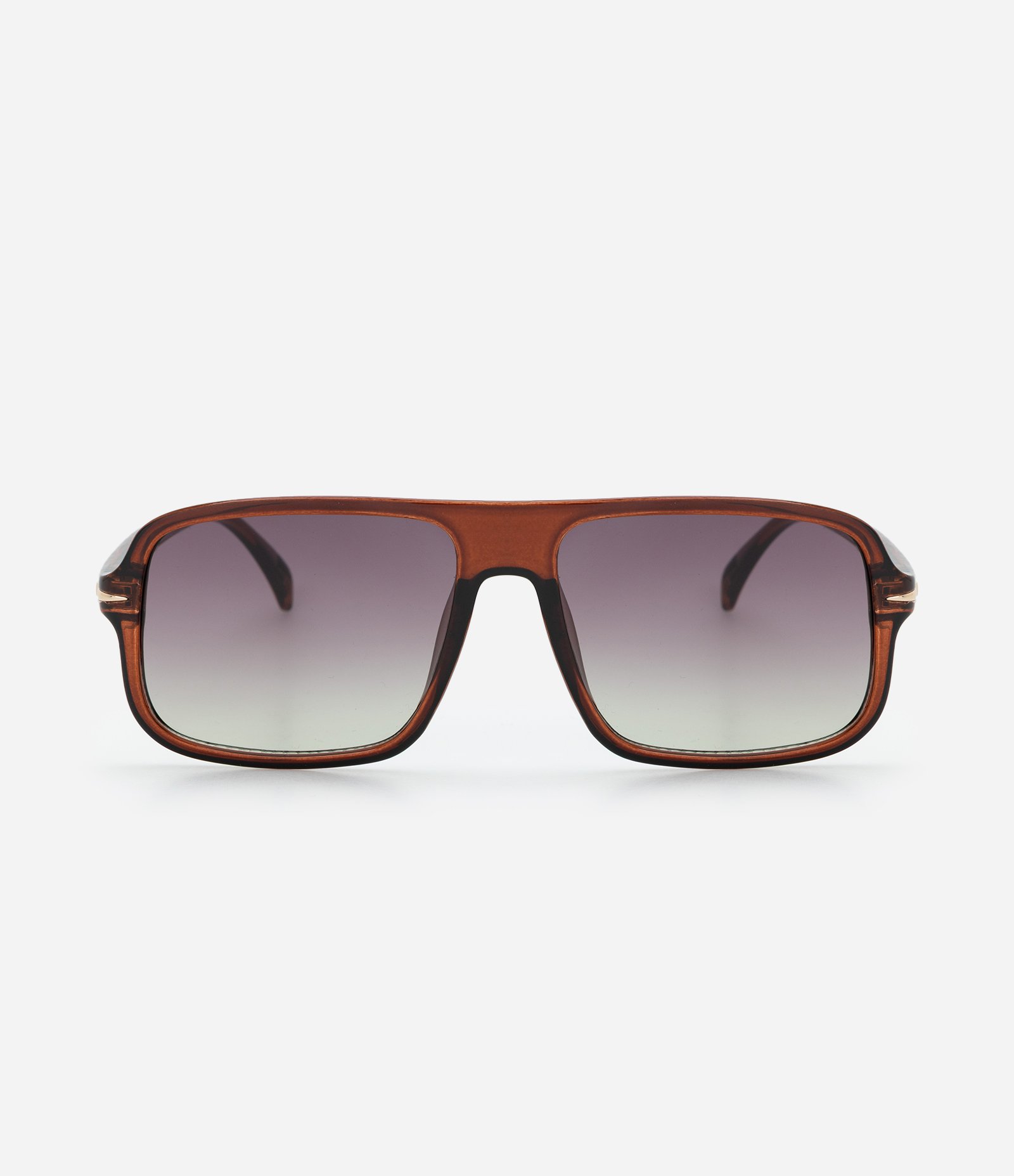 Óculos de Sol Aviador com Lentes Degradê Marrom 2