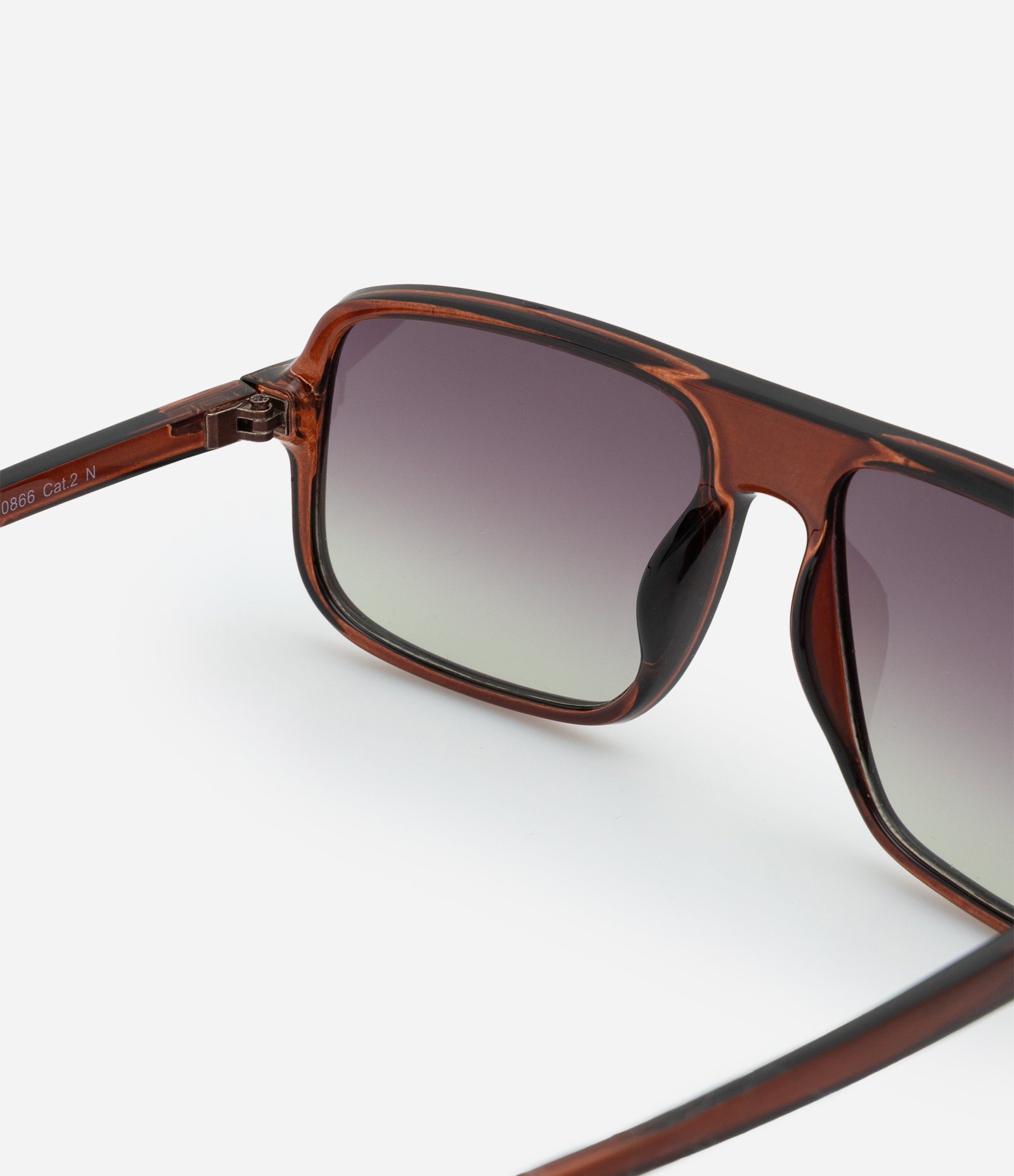 Óculos de Sol Aviador com Lentes Degradê Marrom 3