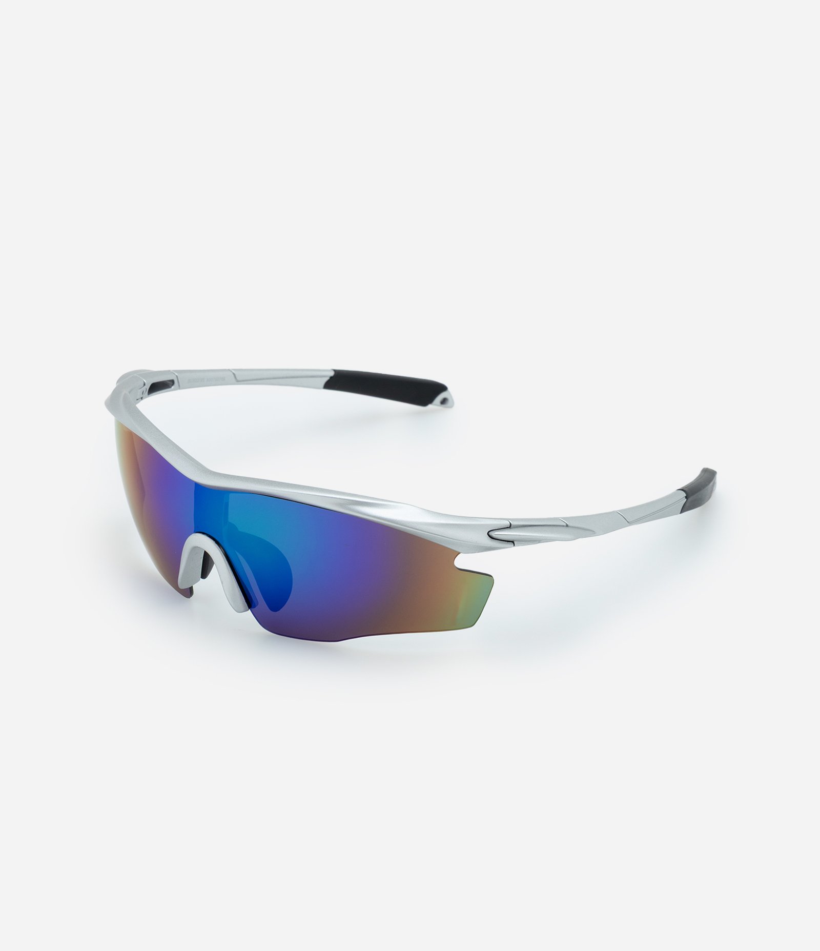 Óculos de Sol Esportivo com Lente Única Curva Cinza 1