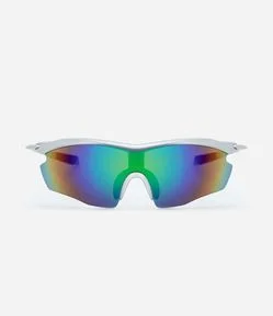 Óculos de Sol Esportivo com Lente Única Curva