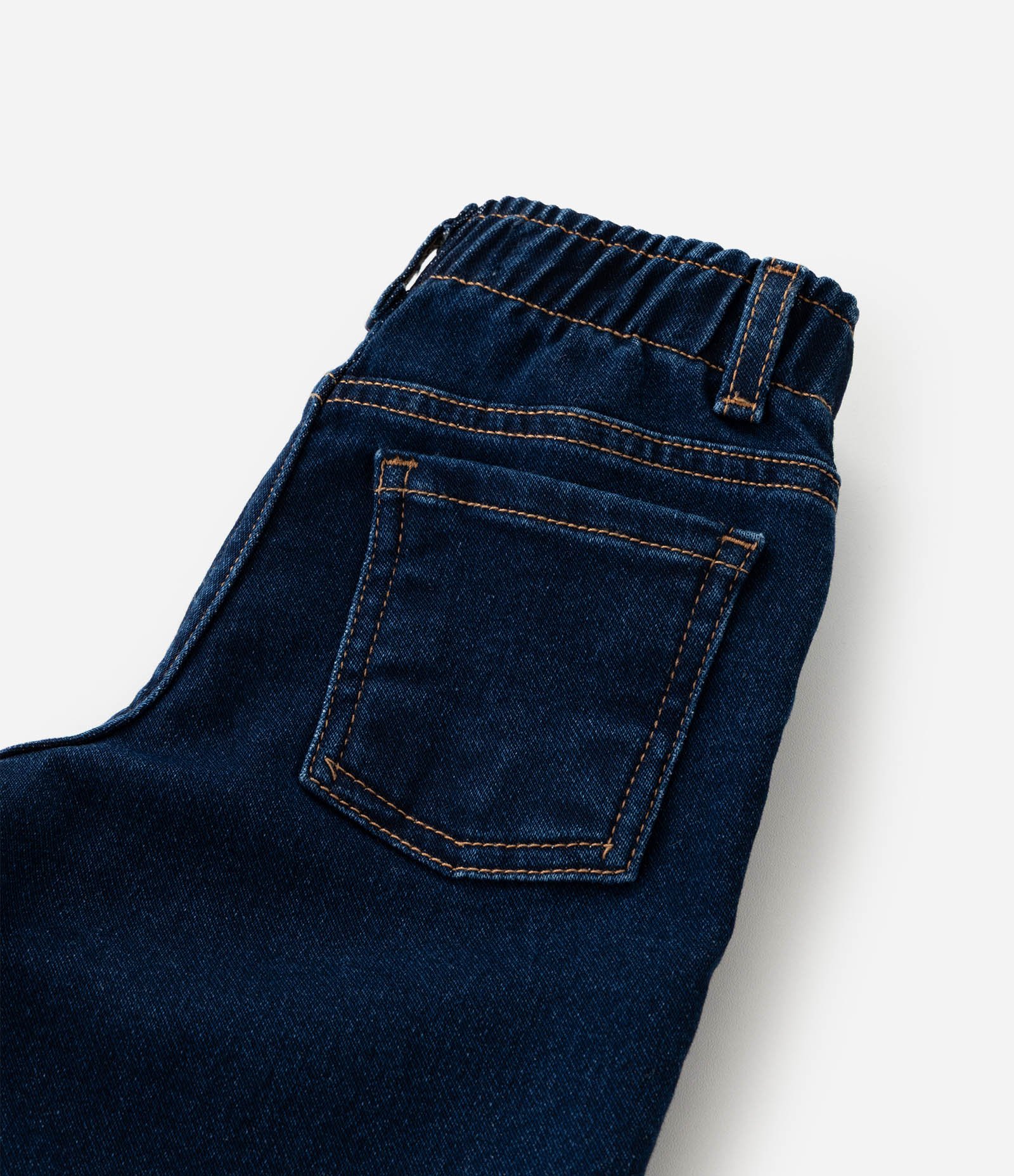 Calça Infantil Wide em Jeans com Laços Laterais – Tam 1 a 6 Anos Azul Escuro 4