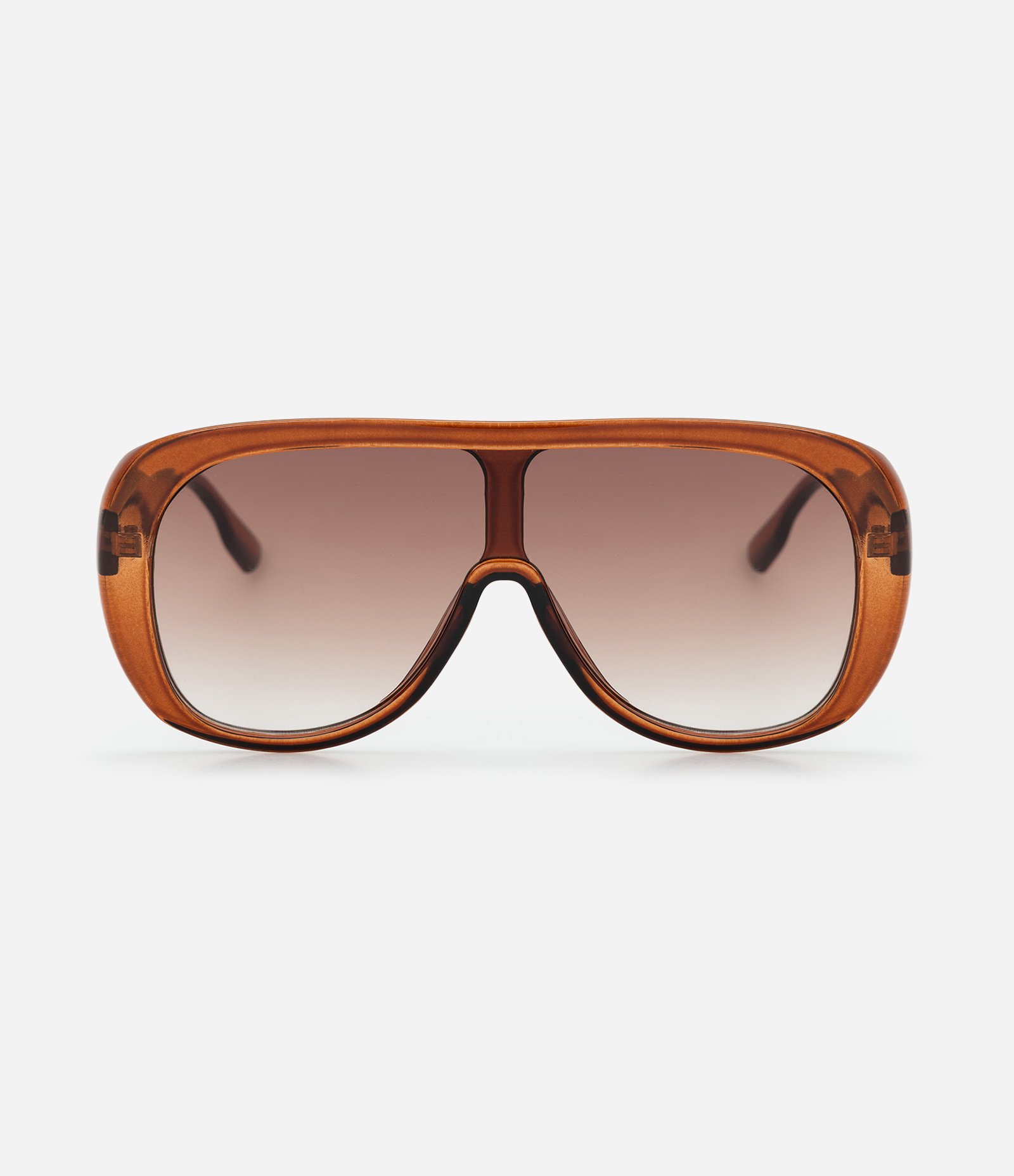 Óculos de Sol Aviador com Lentes em Degradê Marrom 2