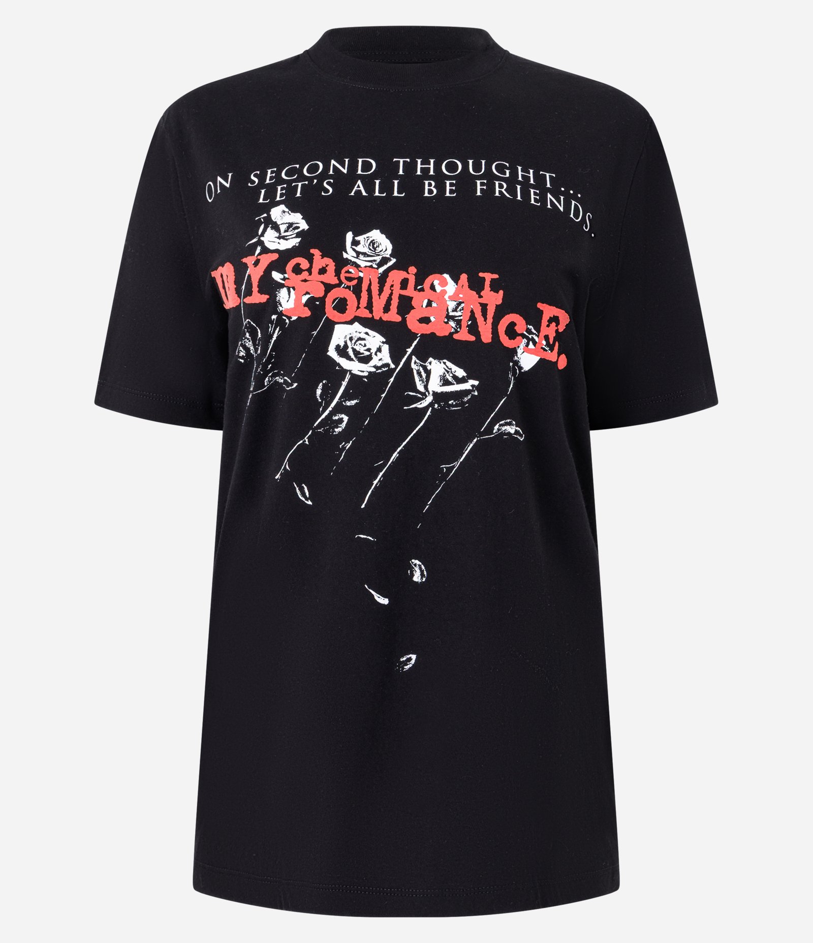 Camiseta Manga Curta em Algodão com Estampa Chemical Romance Preto 1