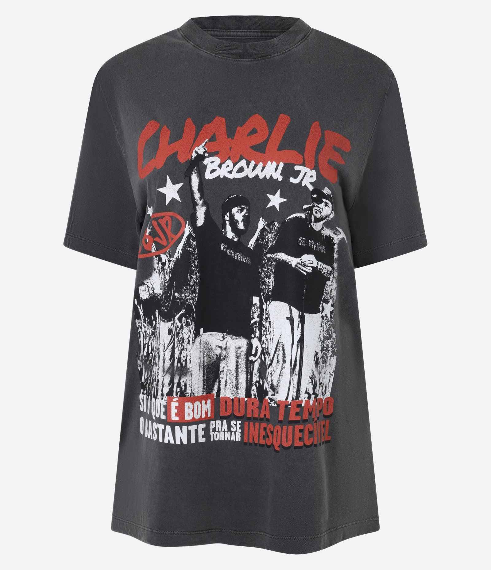 Camiseta com Estampa Charlie Brown Jr Preto 1