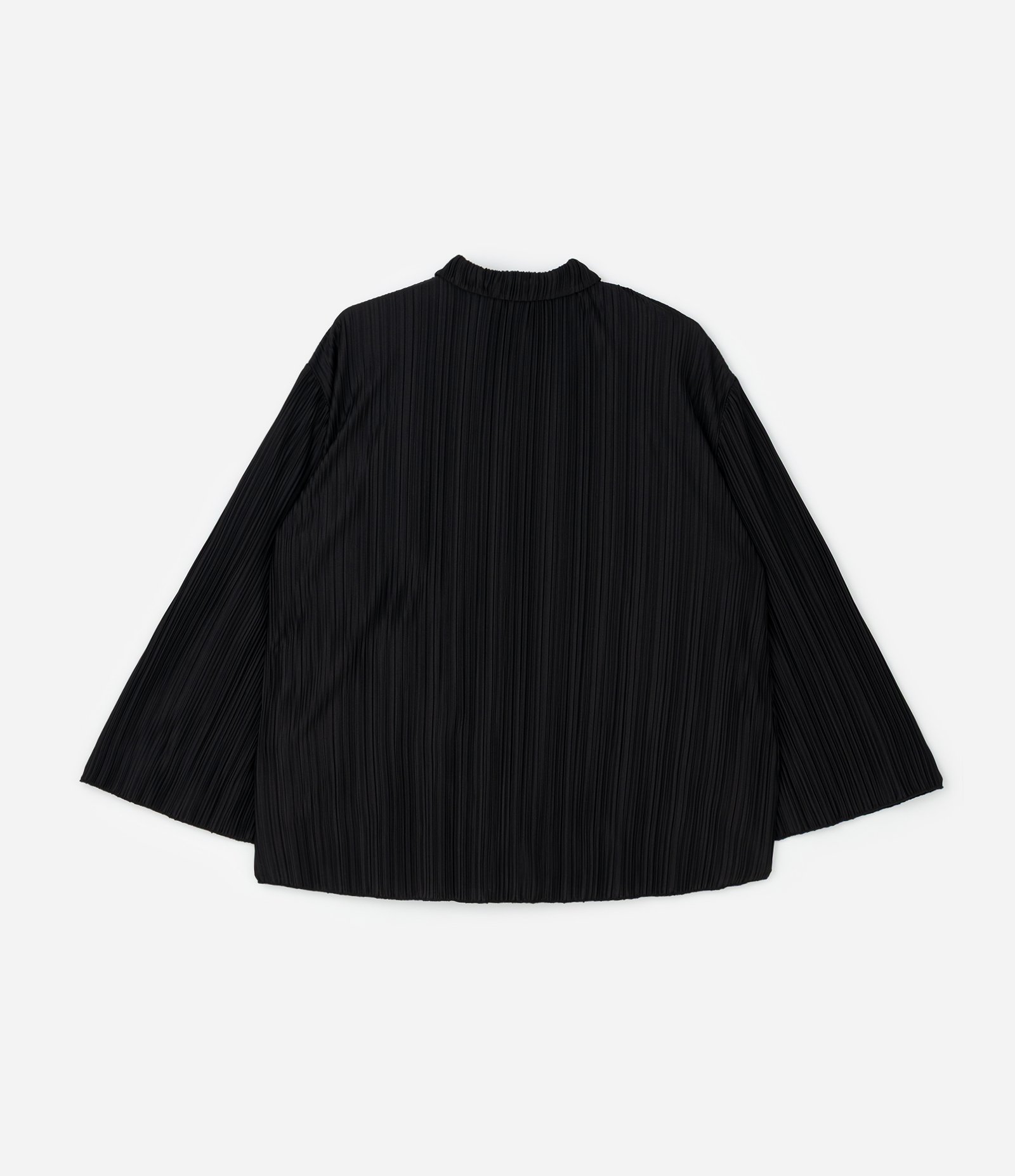 Camisa Manga Longa Canelada em Malha Curve & Plus Size Preto 2