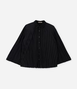 Camisa Manga Longa Canelada em Malha Curve & Plus Size
