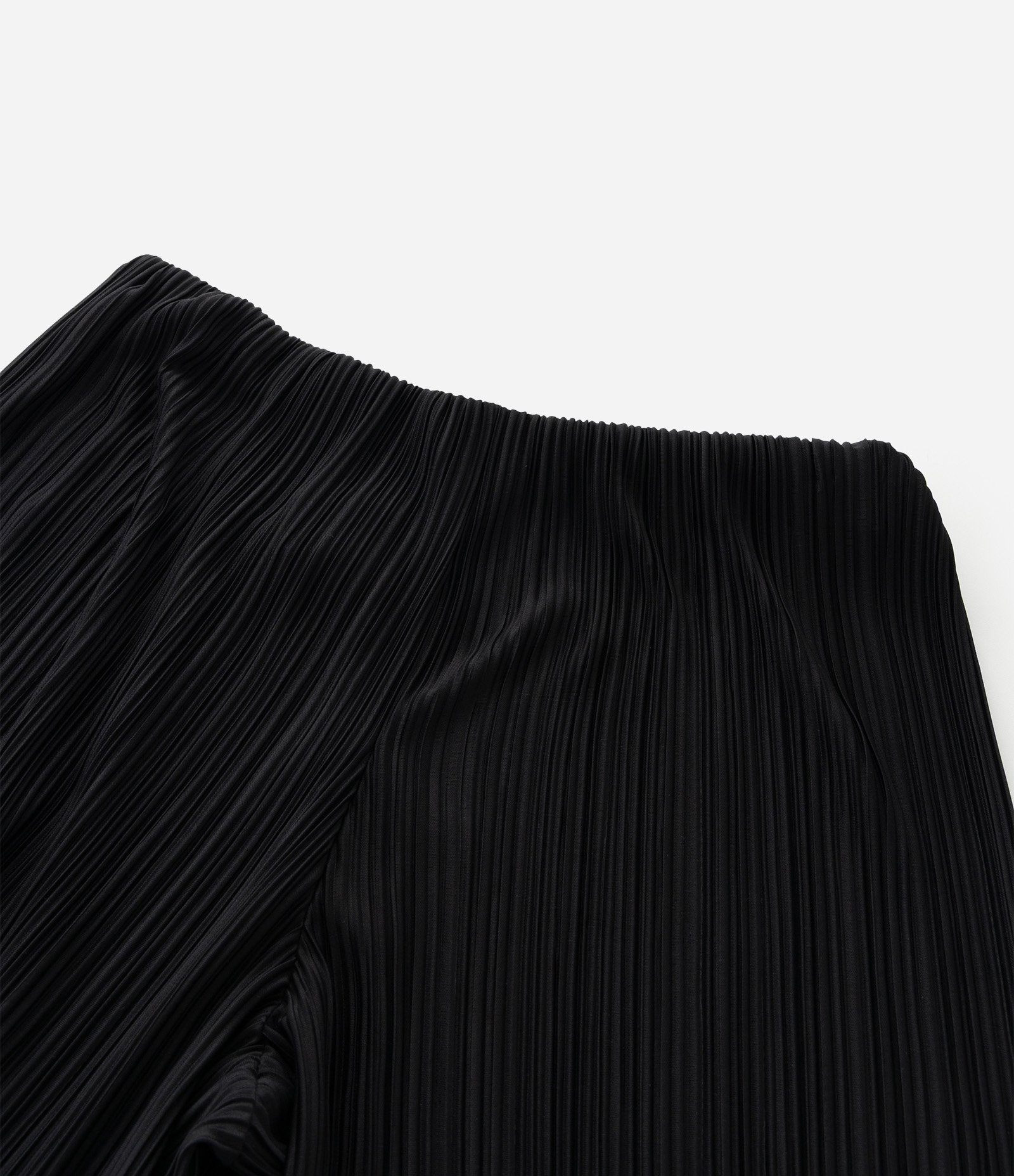 Calça Wide em Malha Canelada com Cós Elástico Curve & Plus Size Preto 4