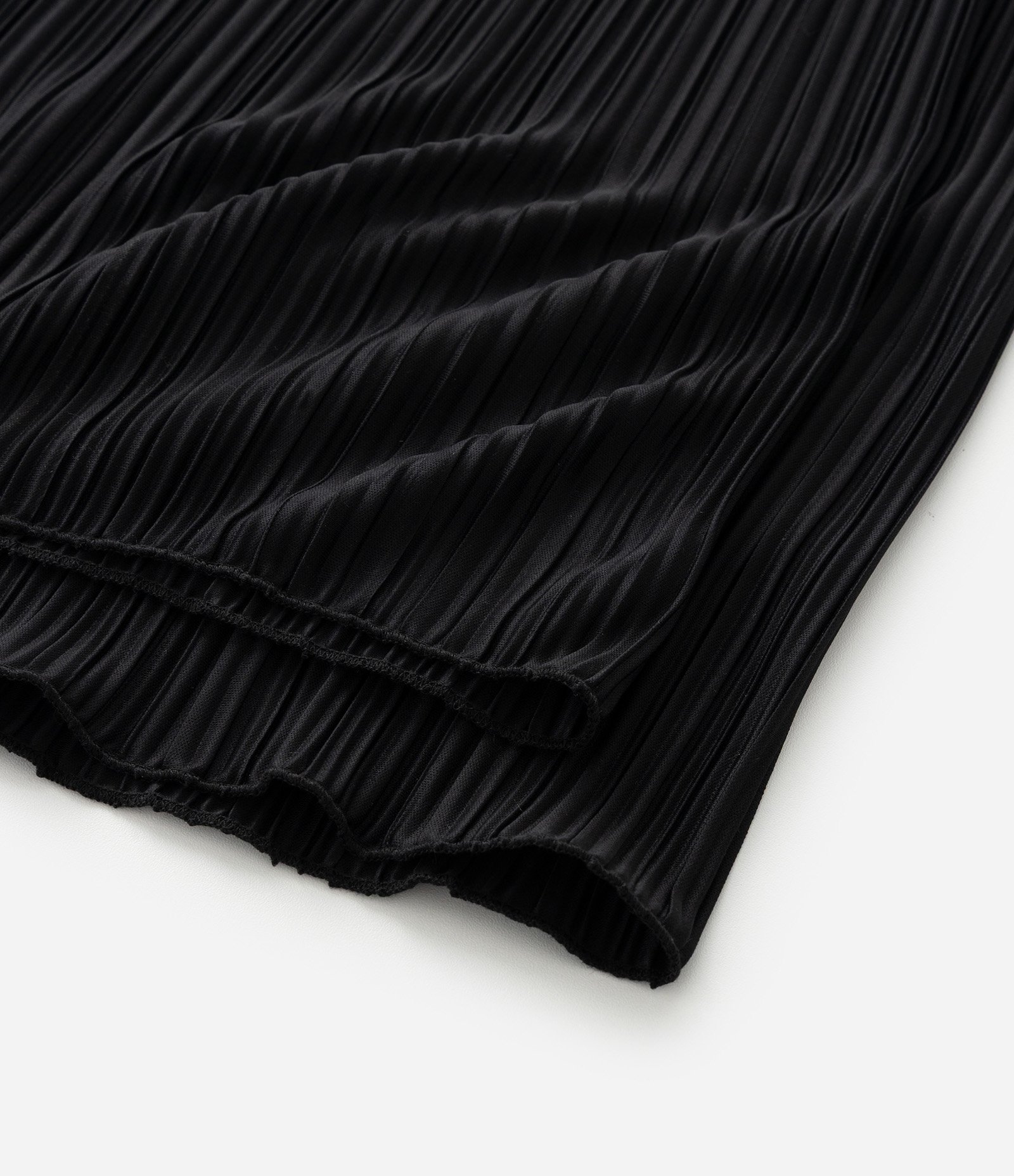 Calça Wide em Malha Canelada com Cós Elástico Curve & Plus Size Preto 5