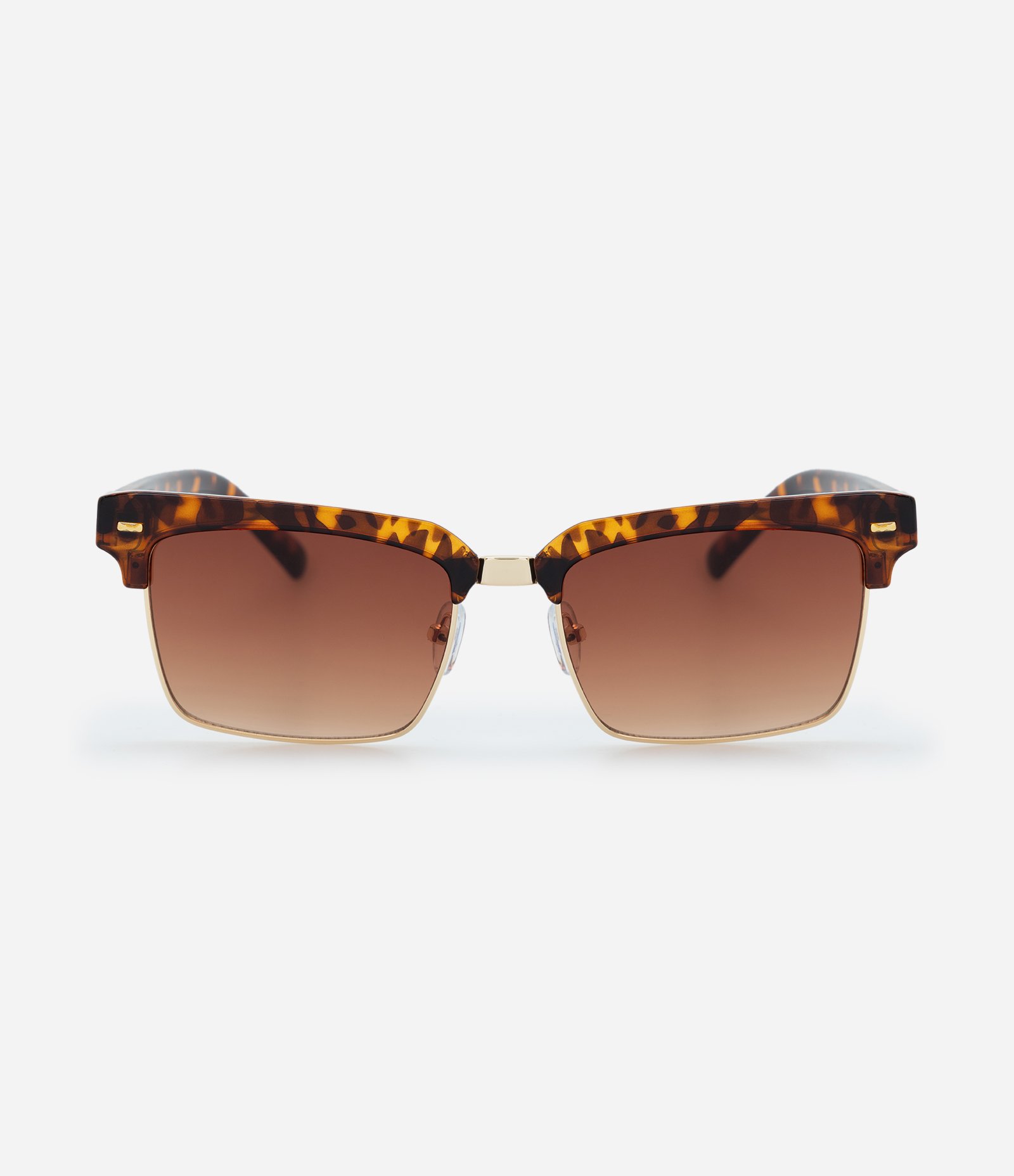 Óculos de Sol Quadrado com Estampa Animal Print Marrom 3