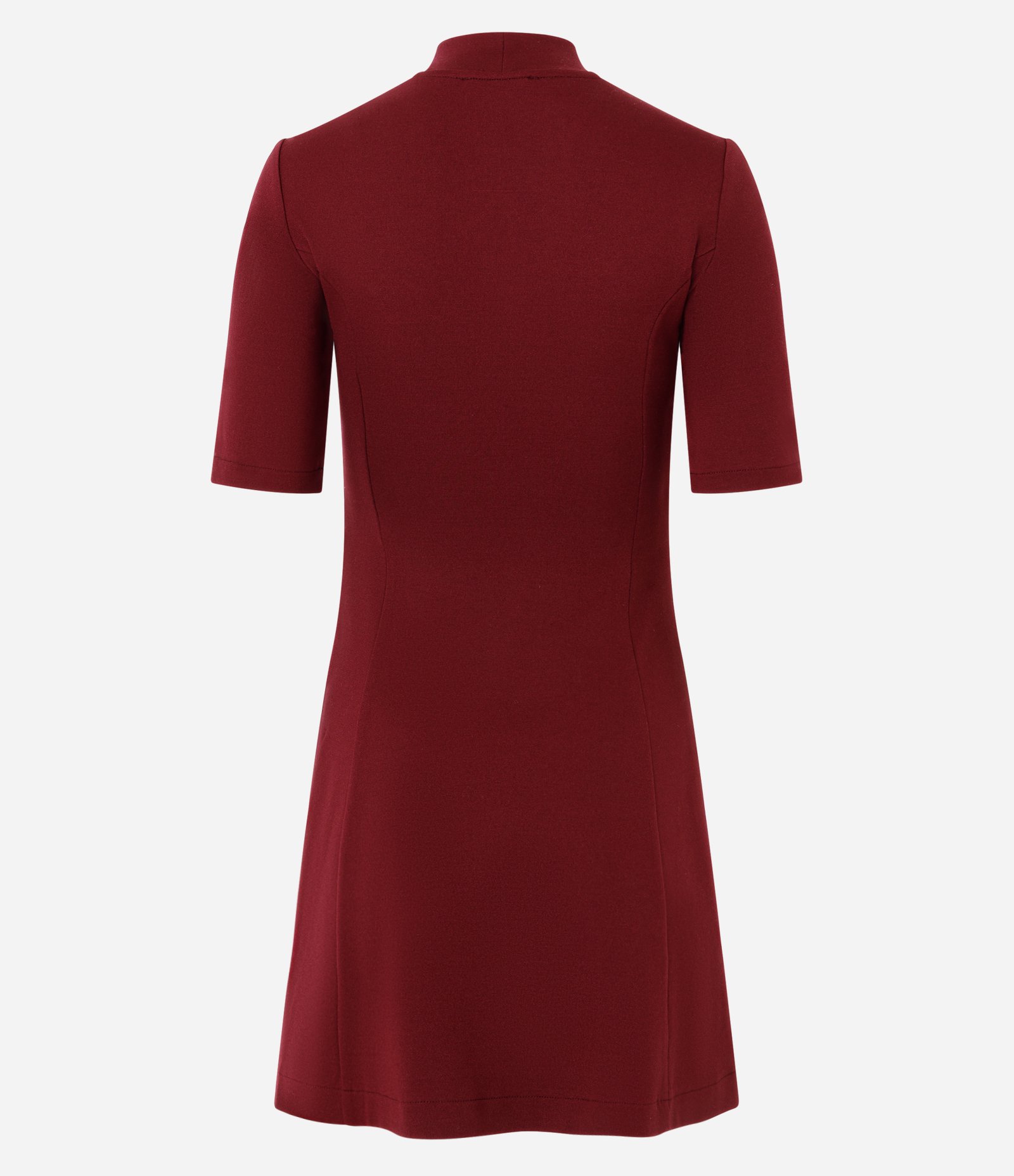 Vestido Curto em Ponto Roma com Cinto e Fivela Vermelho 4