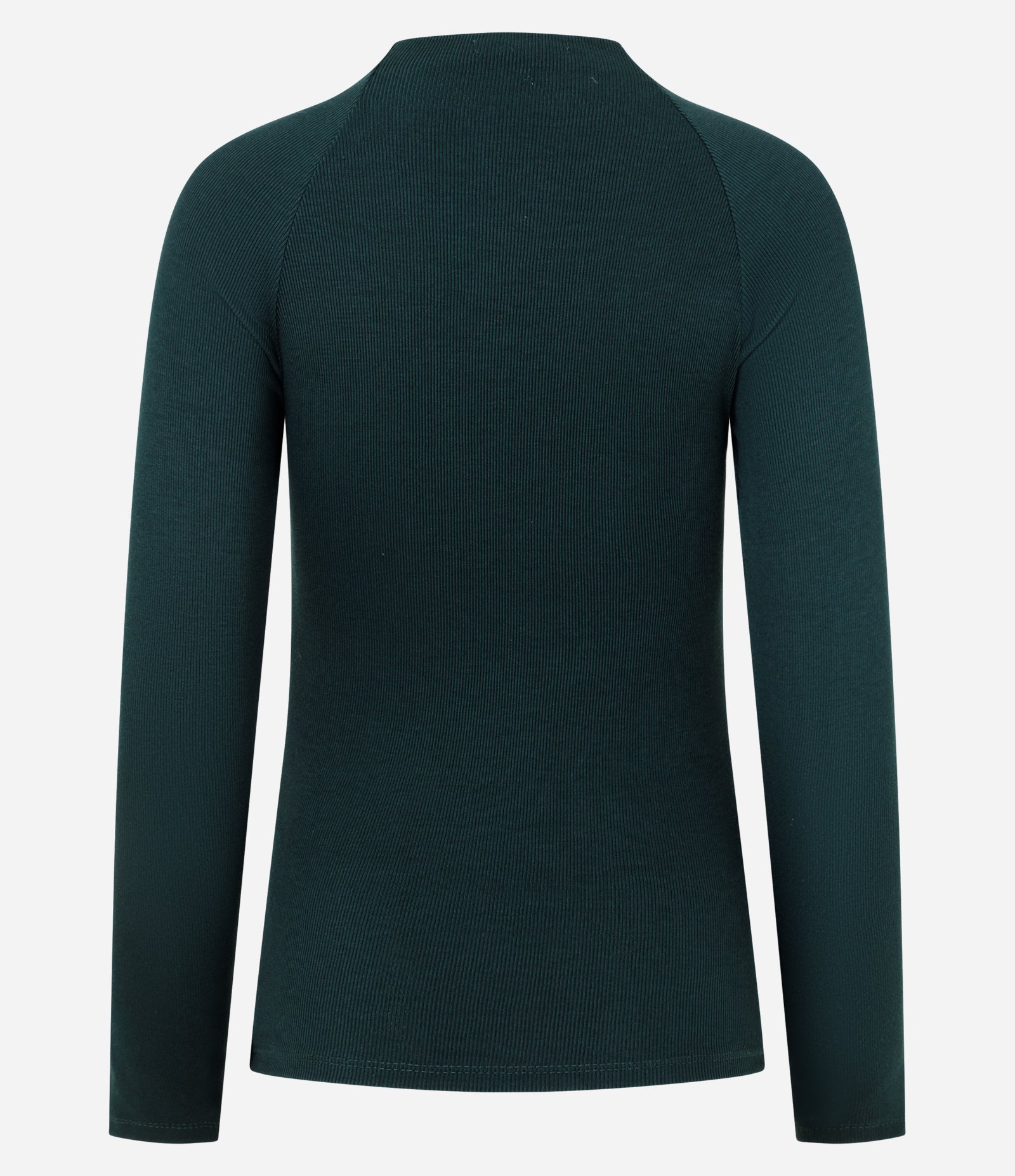 Blusa Básica em Viscose com Gola Alta e Cava Raglan Verde 7