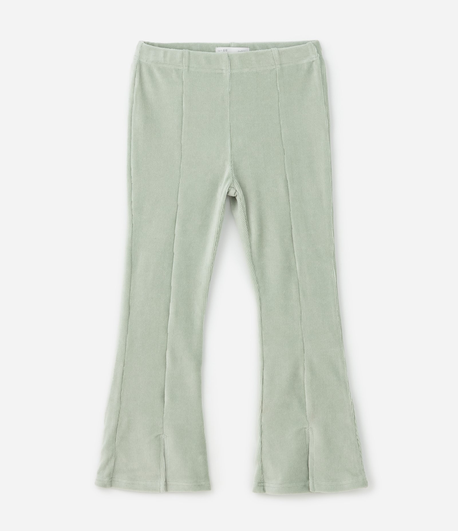 Conjunto em Veludo com Blusão de Capuz e Calça Flare - Tam 1 a 6 Anos Verde 4