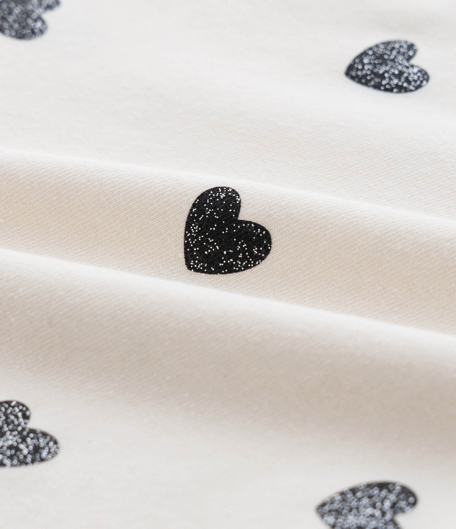 Blusa Infantil com Estampa de Corações Lovely Girl – Tam 1 a 5/6 Anos Off White 3