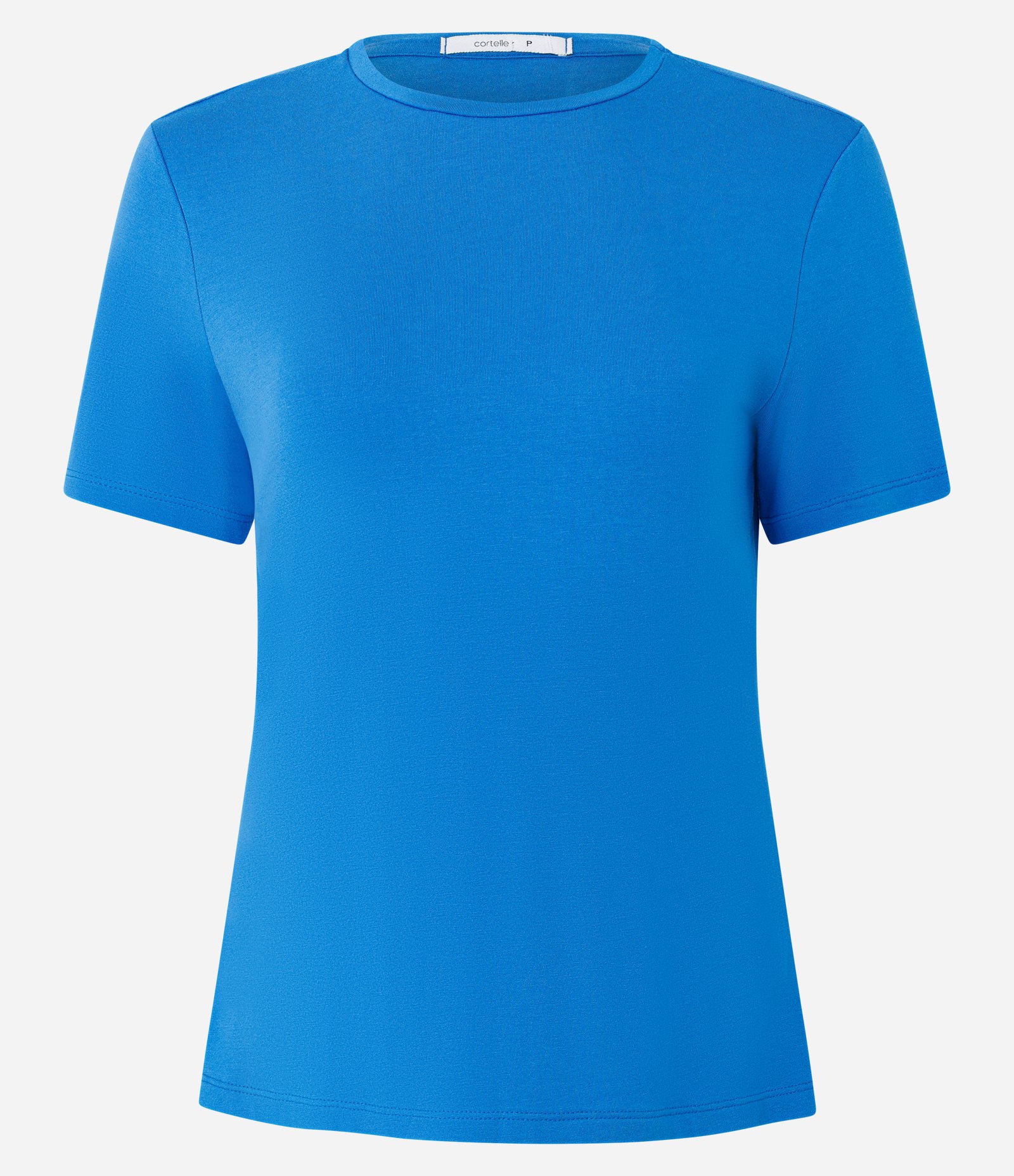 Blusa T-Shirt Básica em Viscose Azul 4