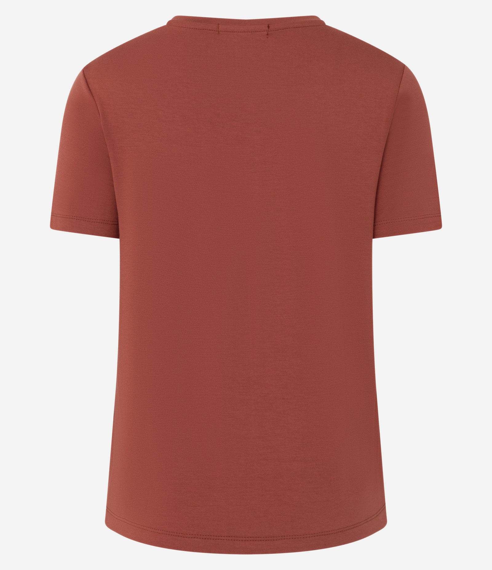 Blusa Básica em Viscose com Decote V Laranja 5