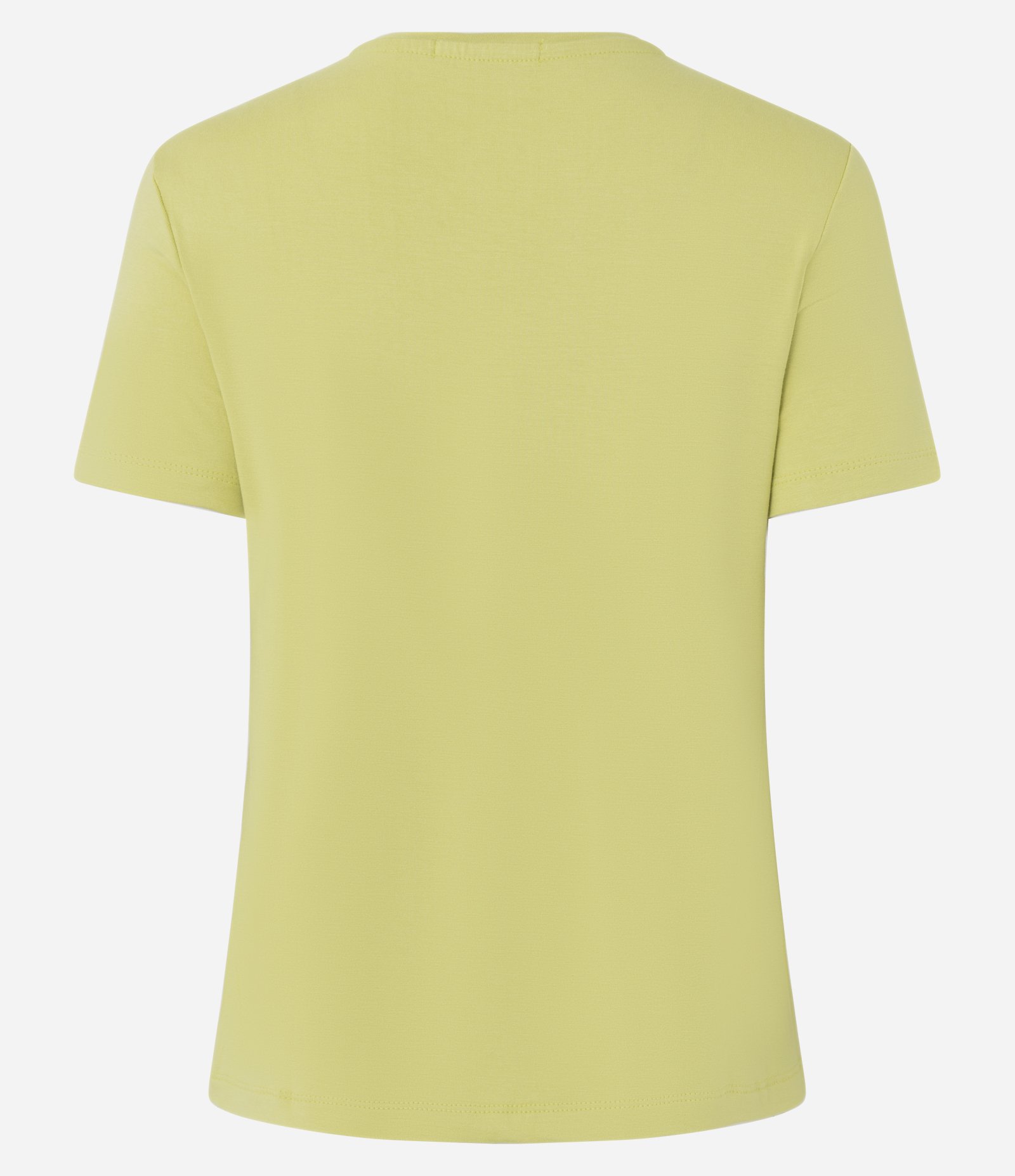Blusa Básica em Viscose com Decote V Amarelo 5