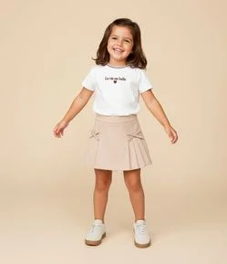 Blusa Infantil com Bordado Frontal – Tam 1 a 5/6 Anos