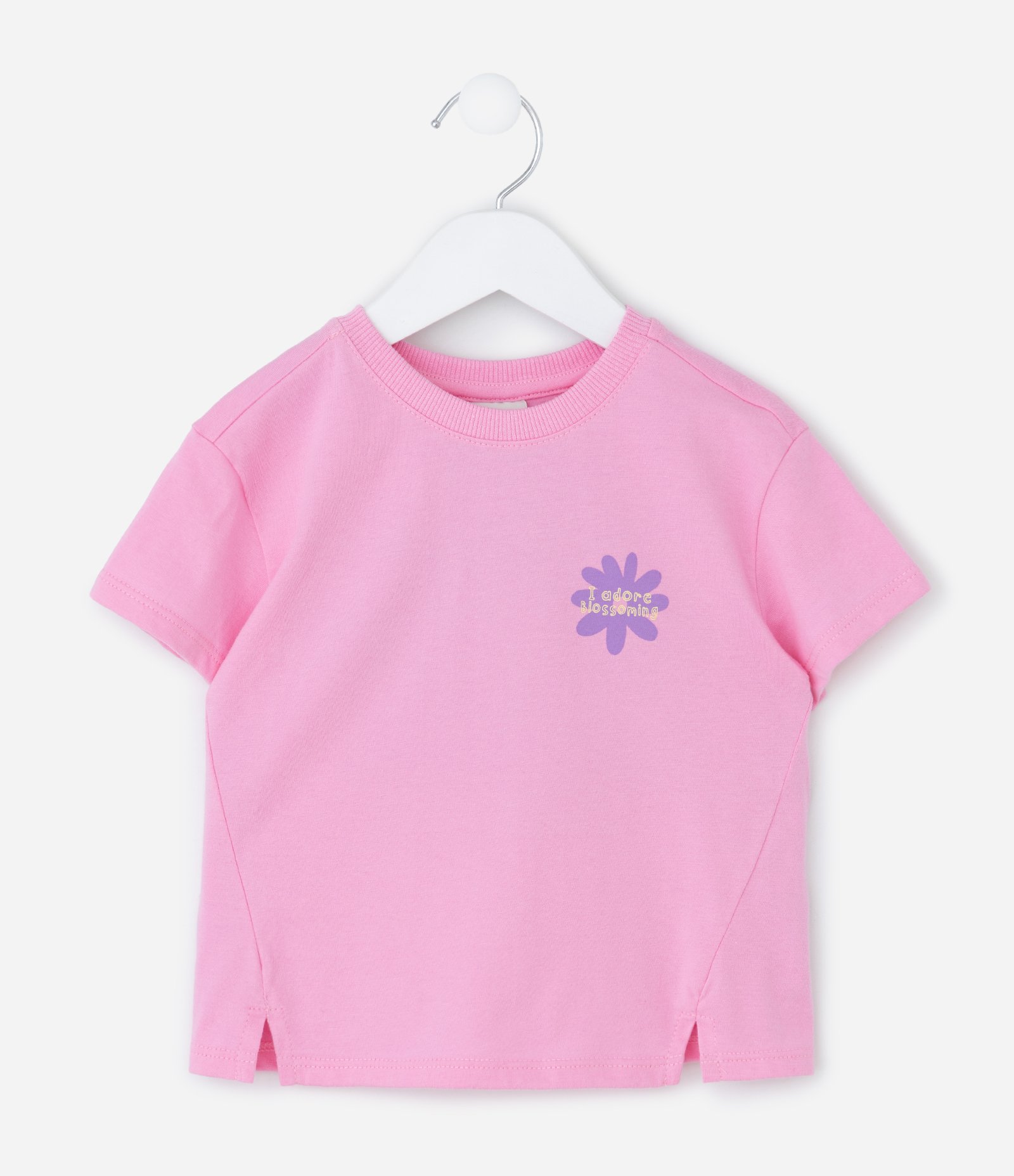 Blusa Infantil com Estampa Floral – Tam 1 a 5/6 Anos Rosa 2