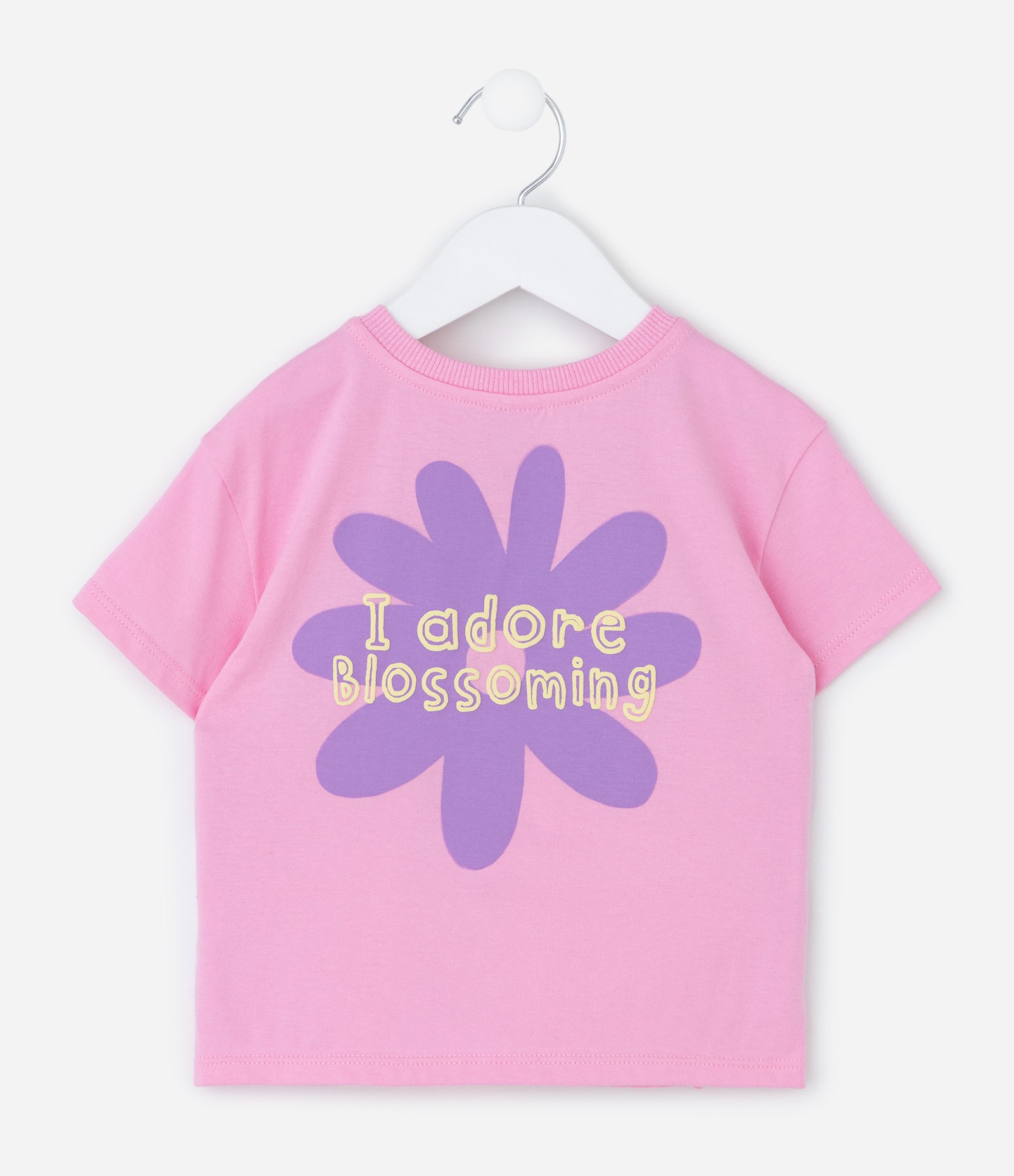 Blusa Infantil com Estampa Floral – Tam 1 a 5/6 Anos Rosa 3