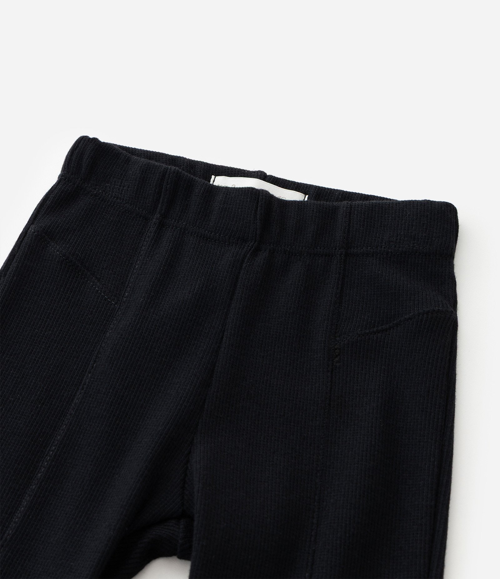 Calça Infantil Flare em Ribana com Recortes – Tam 1 a 5/6 Preto 6