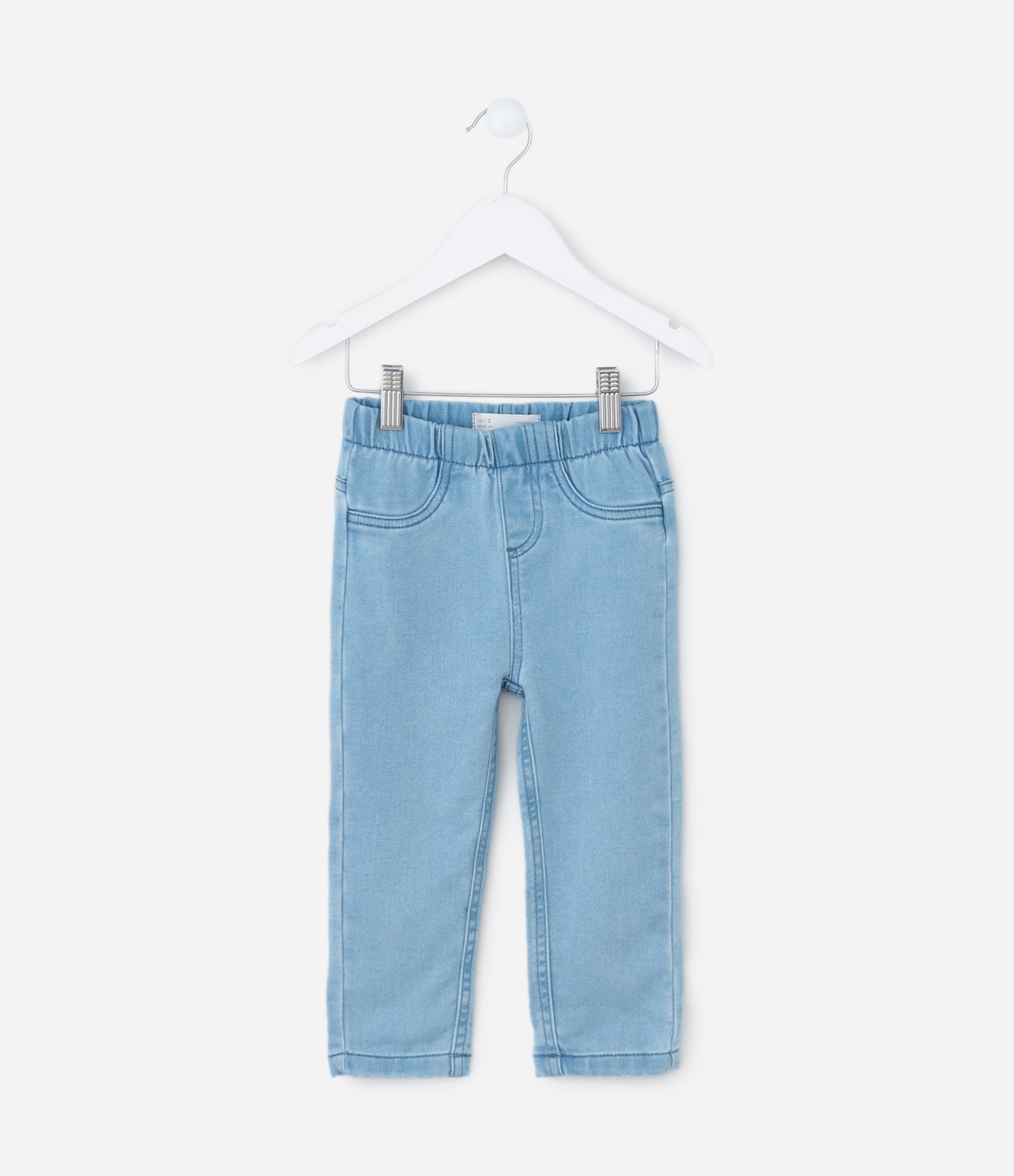 Calça Infantil em Jeans com Bolsos – Tam 1 a 5/6 Anos Azul Claro 1